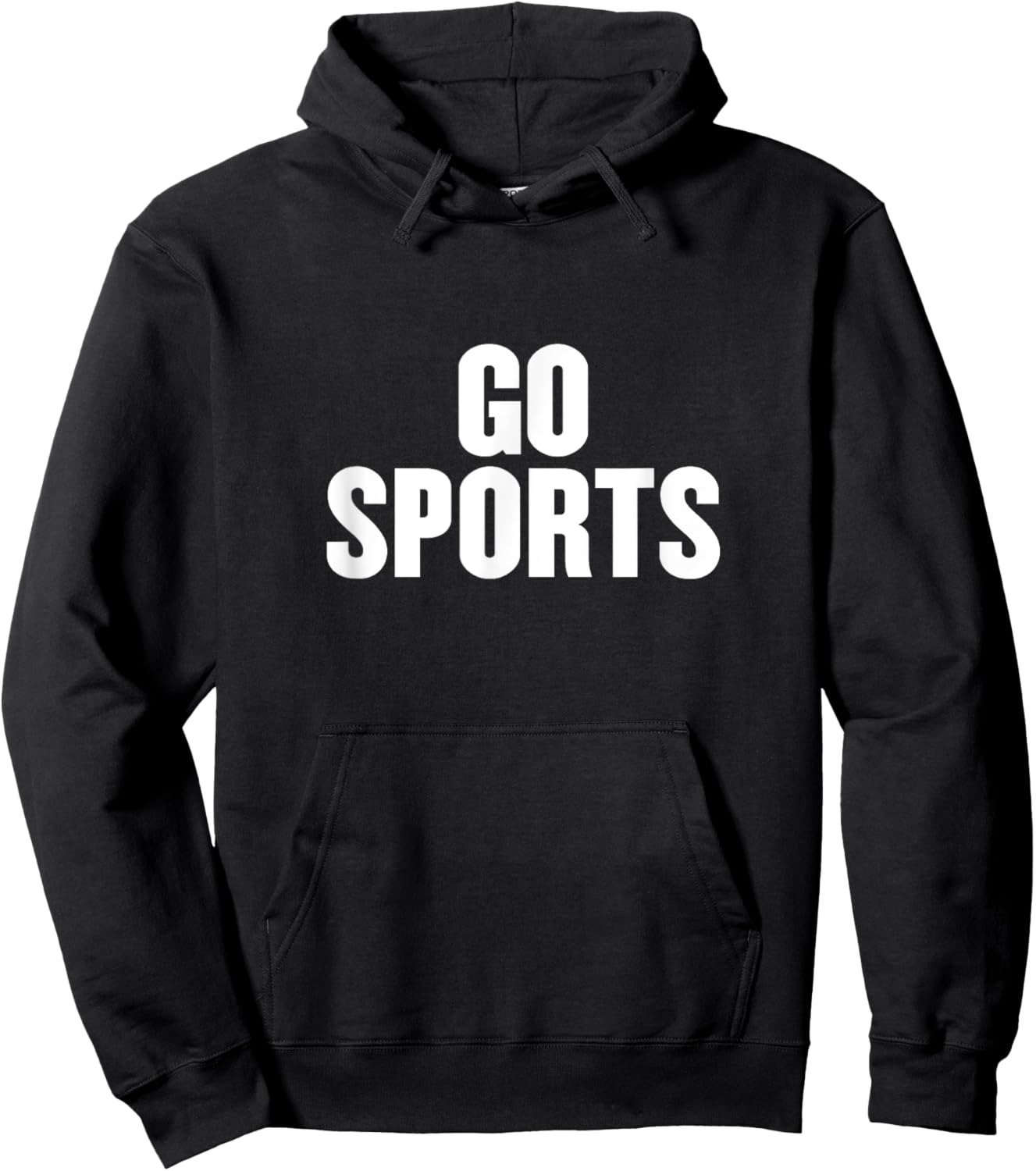 Go Sports Funny Sarcastic Fan Apparel for Non-sports People Hoodie - Hoodie | Black