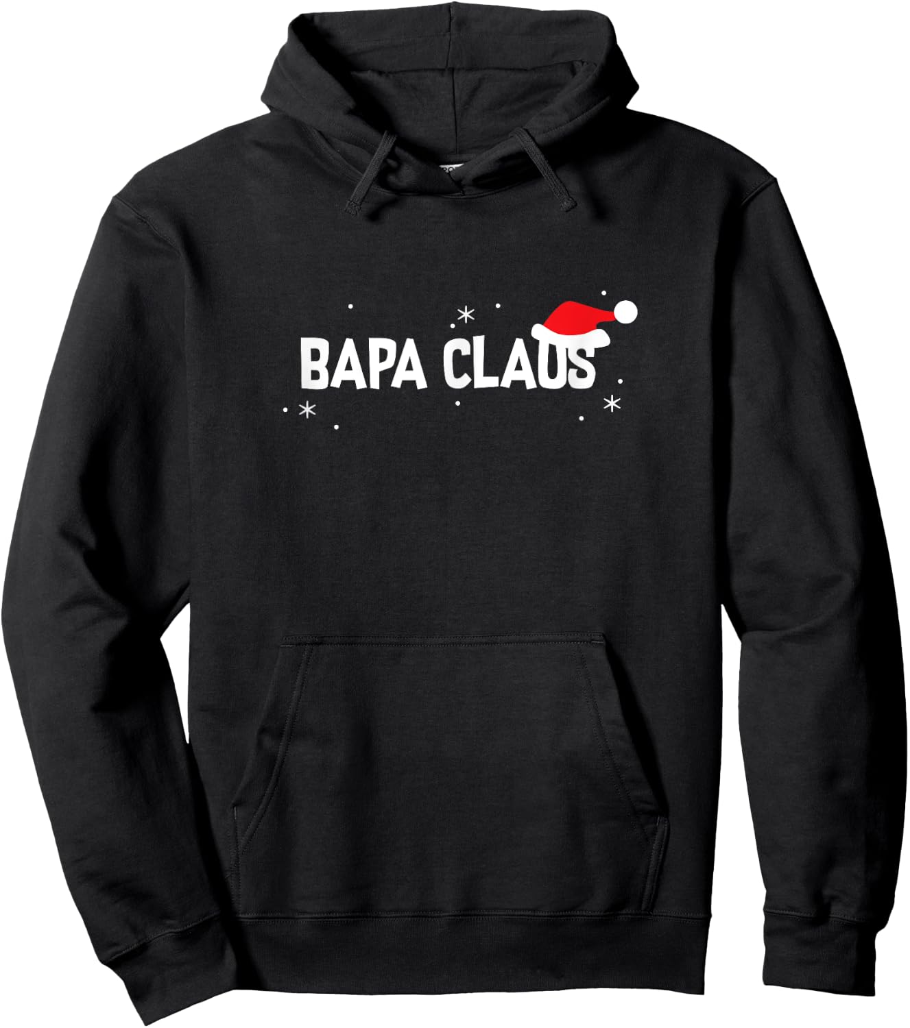Bapa Claus Christmas Shirt, Funny Cute Holiday Gift Hoodie - Hoodie | Black