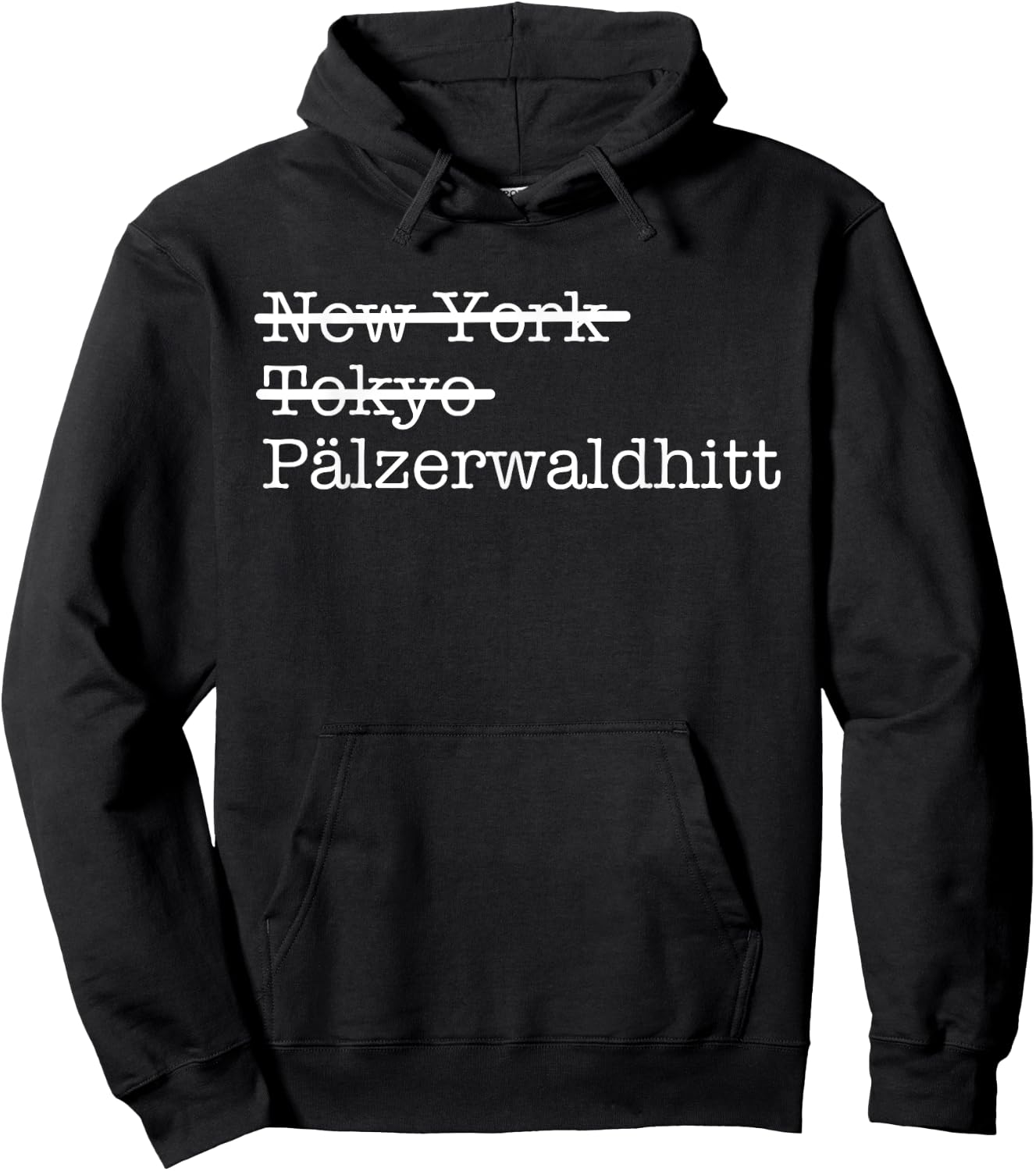 Mundart Palzisch Pälzerwaldhitt Palfzer Forest Hut Palfz Hoodie - Hoodie | Black