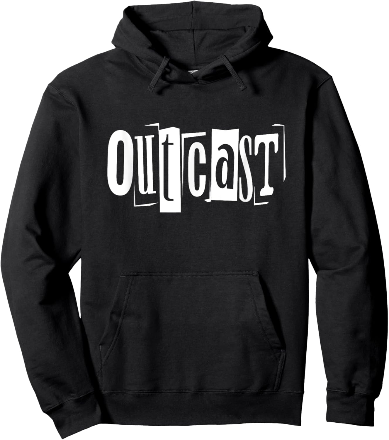 Outcast Graffiti Streetwear Cool Retro Grunge Hoodie - Hoodie | Black