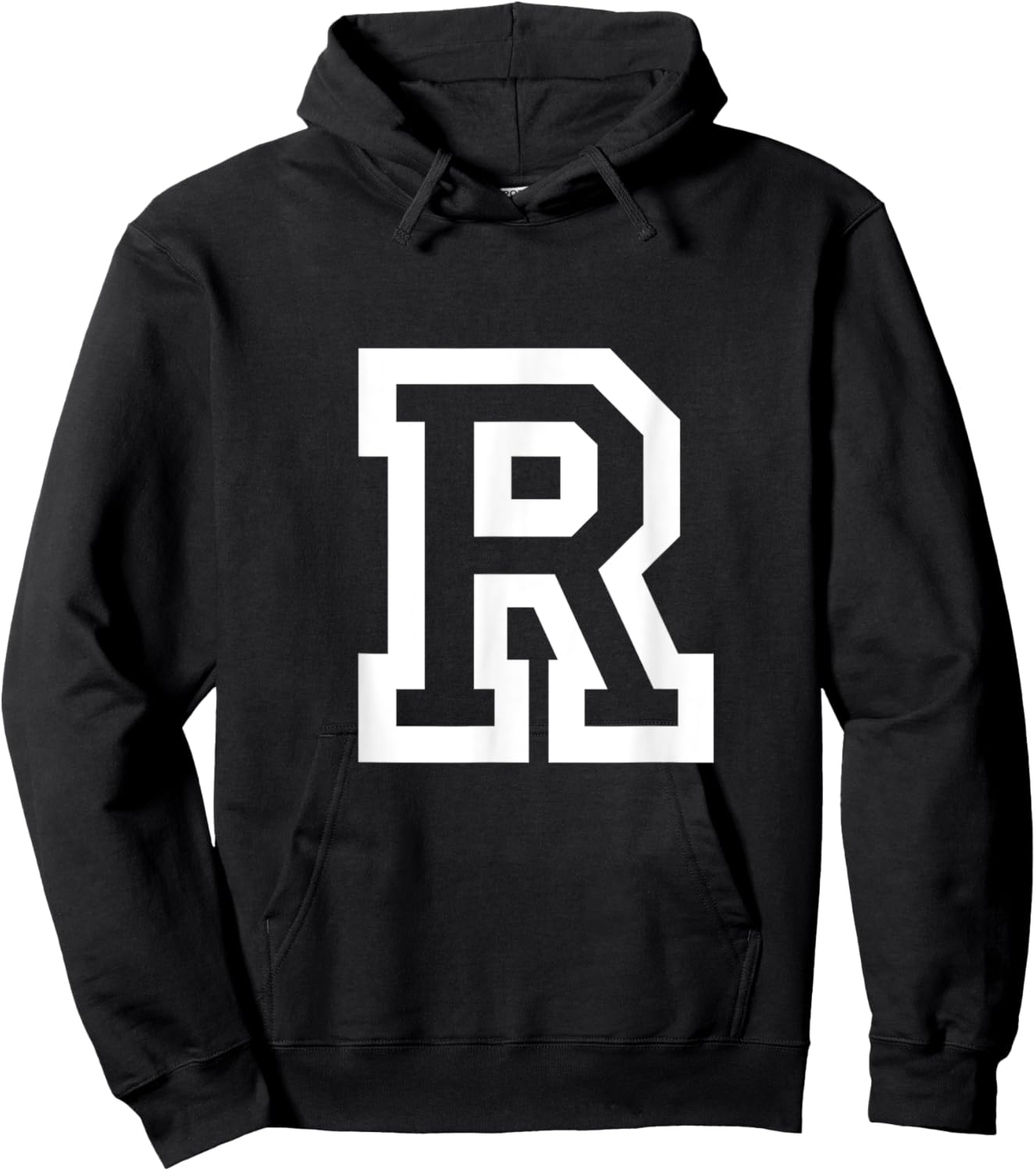 Letter R Hoodie - Hoodie | Black