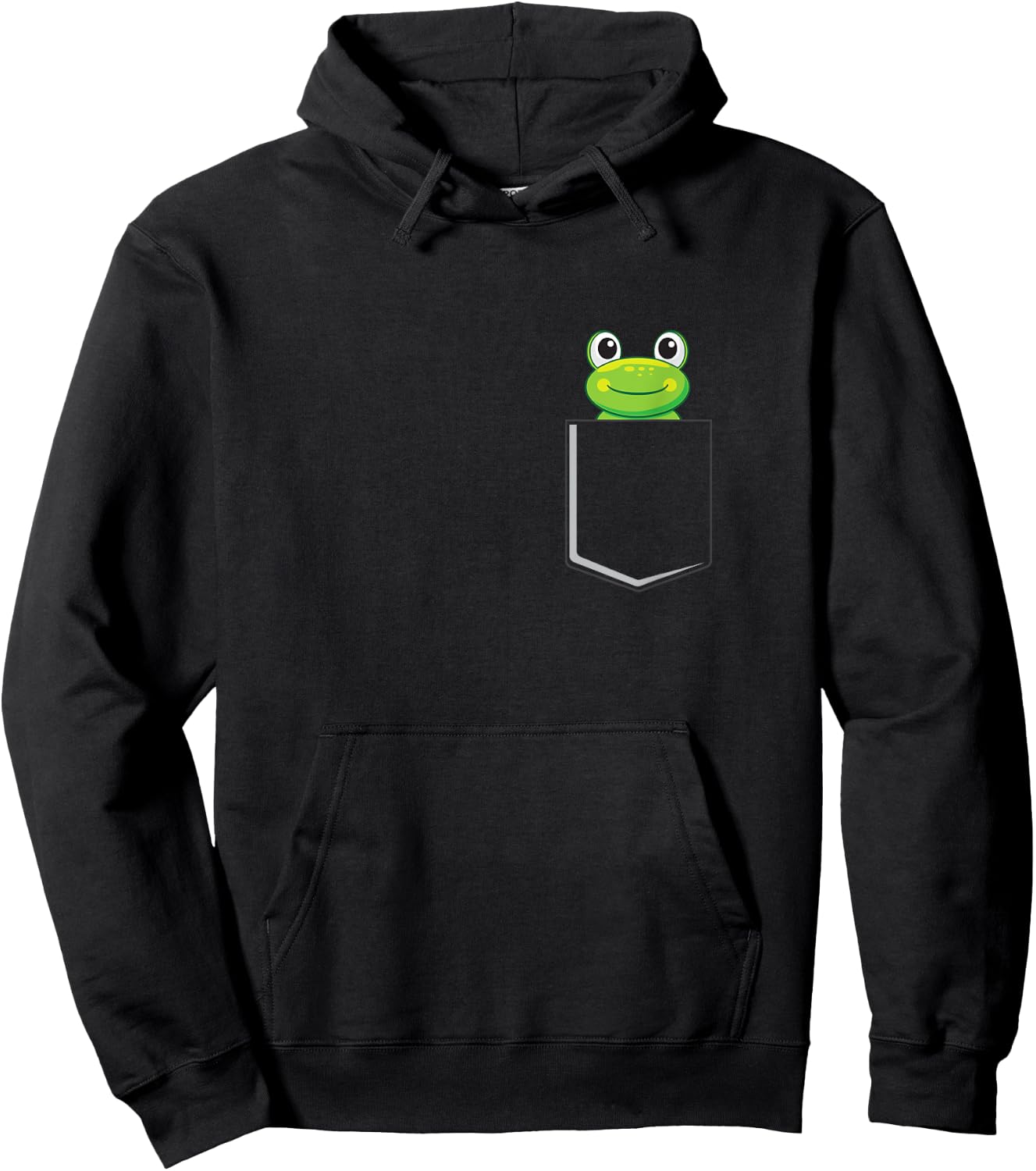 Frog In A Bag Toad Pet Frog Green Frog Bag Hoodie - Hoodie | Black