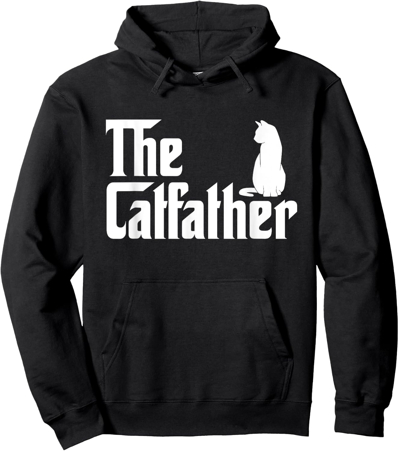 The Catfather - Cat Lover Kitten Owner Kitty Men Women Kids Hoodie - Hoodie | Black
