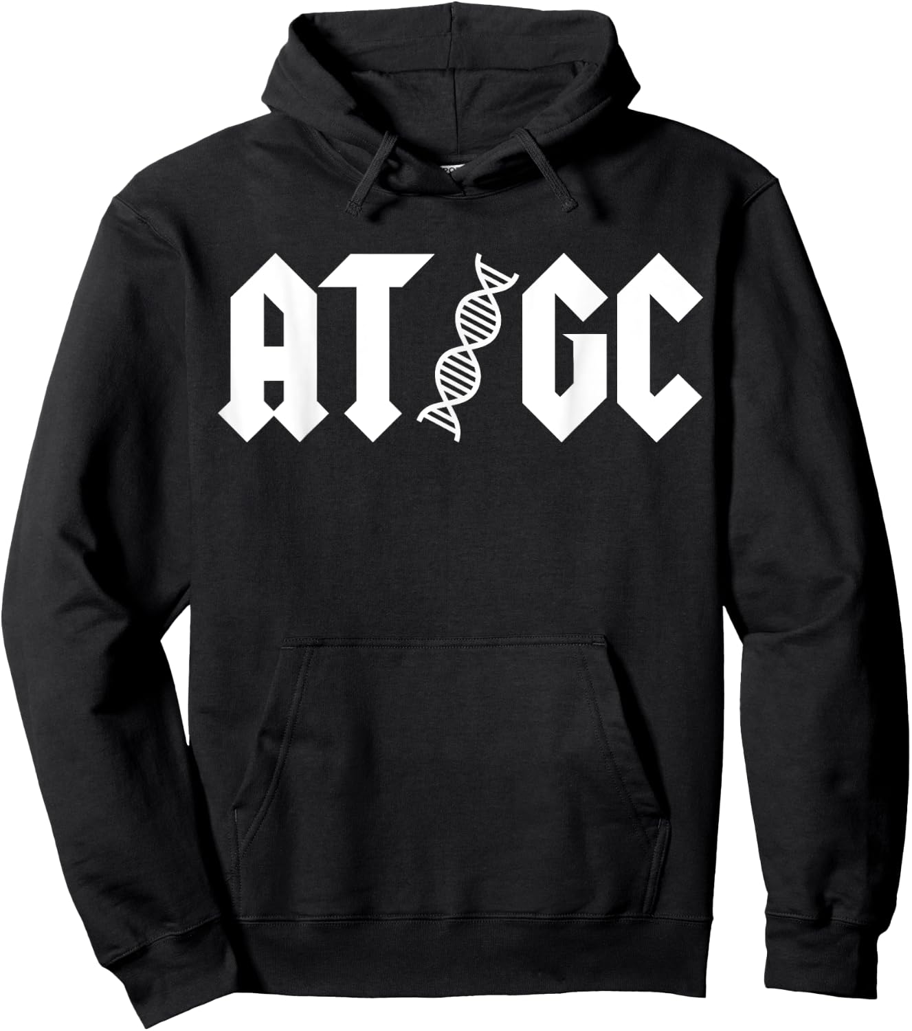 AT GC Biology DNA Strand Double Helix Teacher Student Hoodie - Hoodie | Black