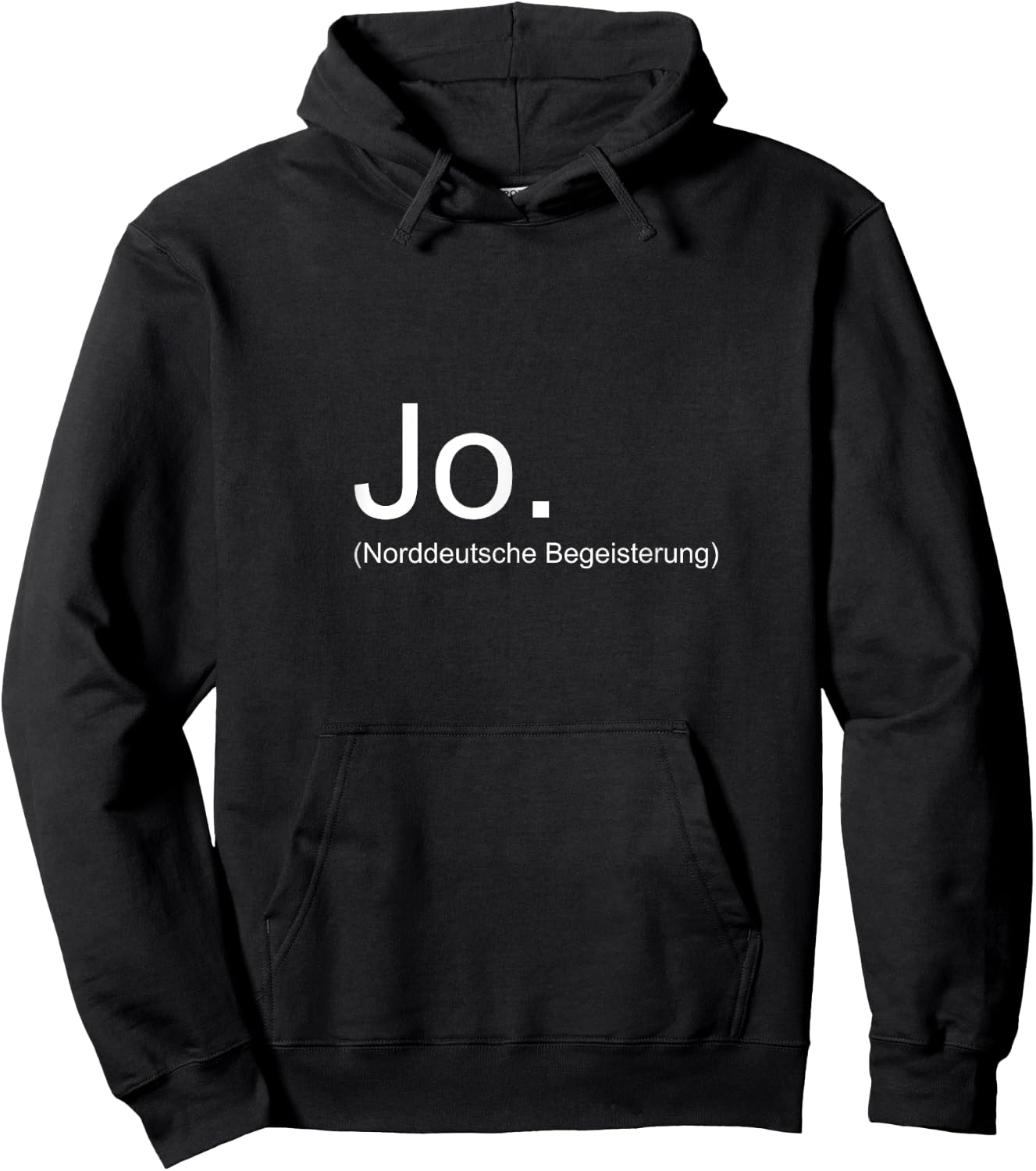 with German Text "Norddeutsche Begeisterung Meer Balstse", black Hoodie - Hoodie | Black
