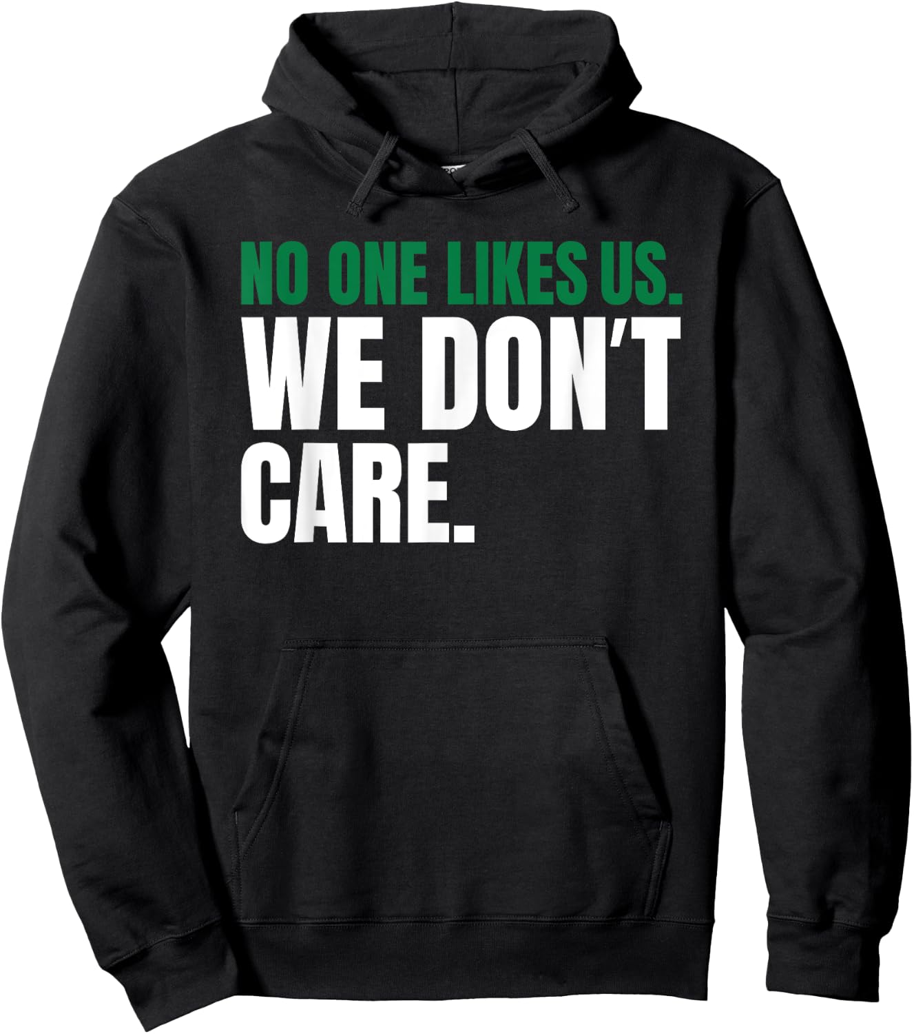 No One Likes Us We Don't Care Philly Vintage Motivational Hoodie - Hoodie | Black