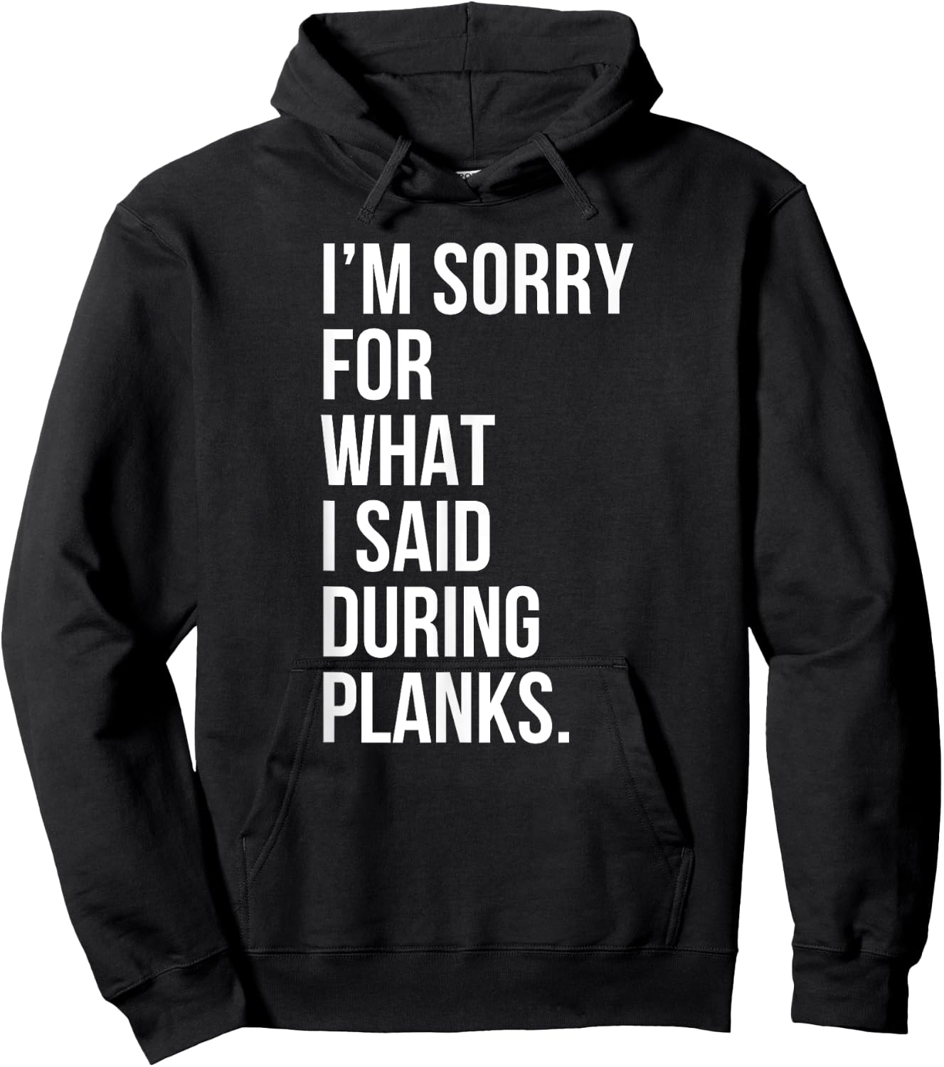 Planks Funny Planking Gym Fitness Workout Hoodie - Hoodie | Black