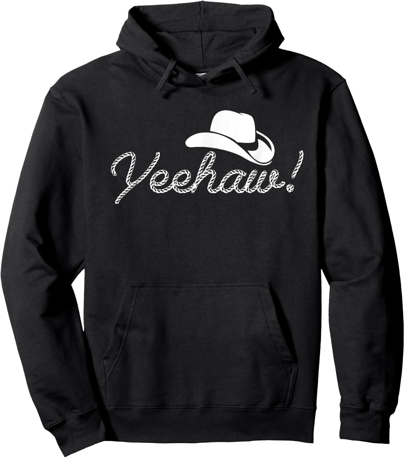 Yeehaw Cowboy Hoodie - Hoodie | Black