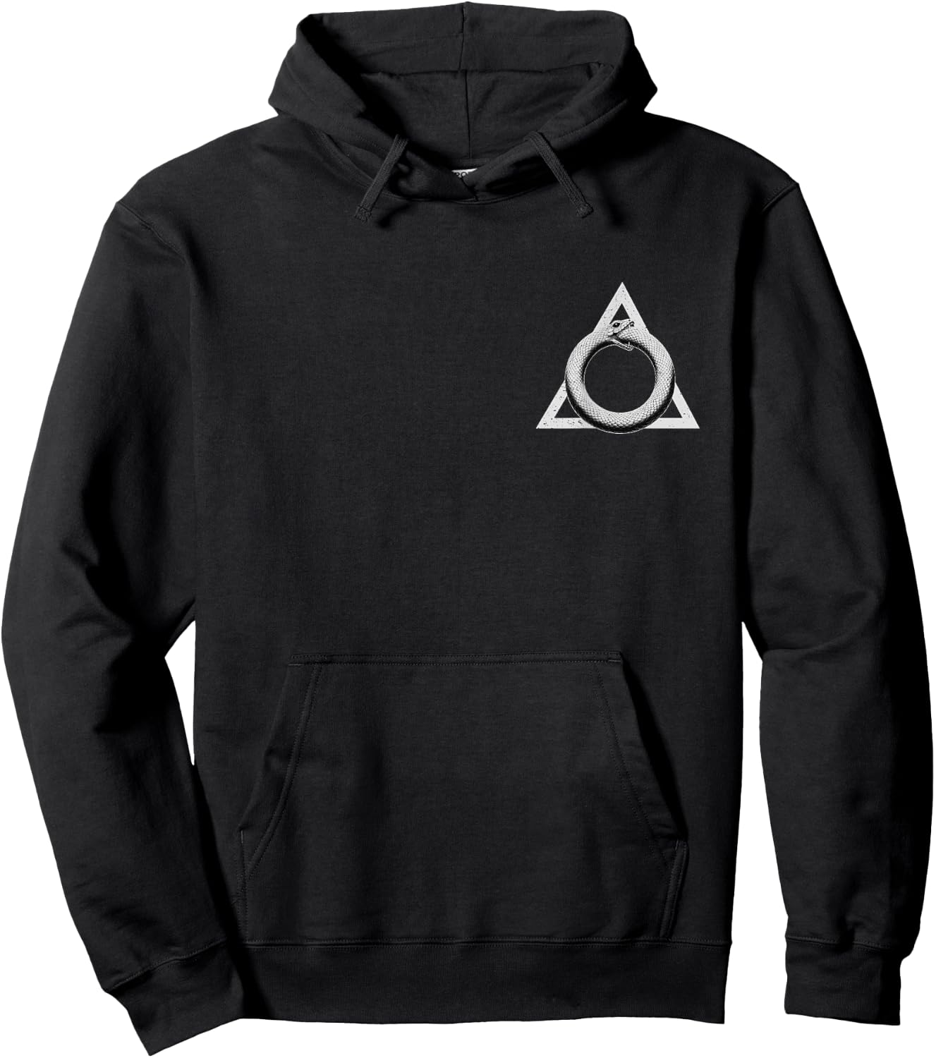 Ouroboros Legendary Serpent Snake Geometry Graphic Hoodie - Hoodie | Black