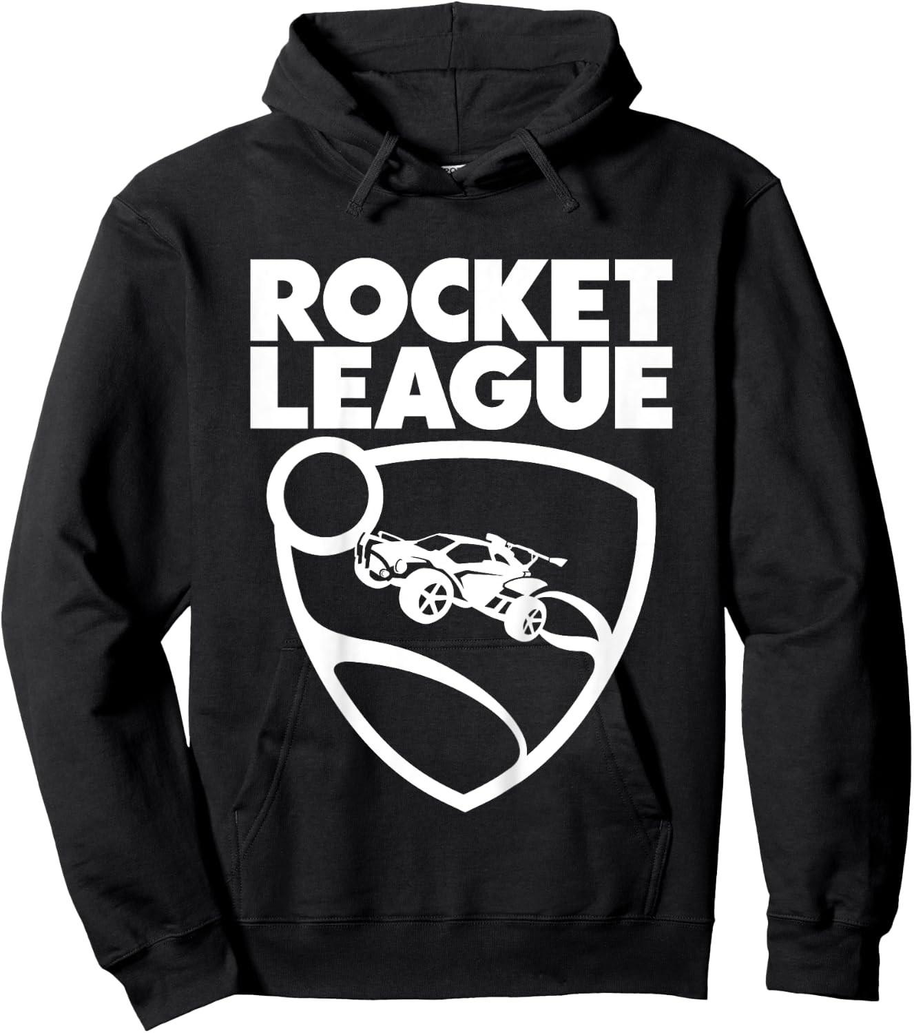 Children's Text Rocket League with Logo Children's Hoodie - Hoodie | Black