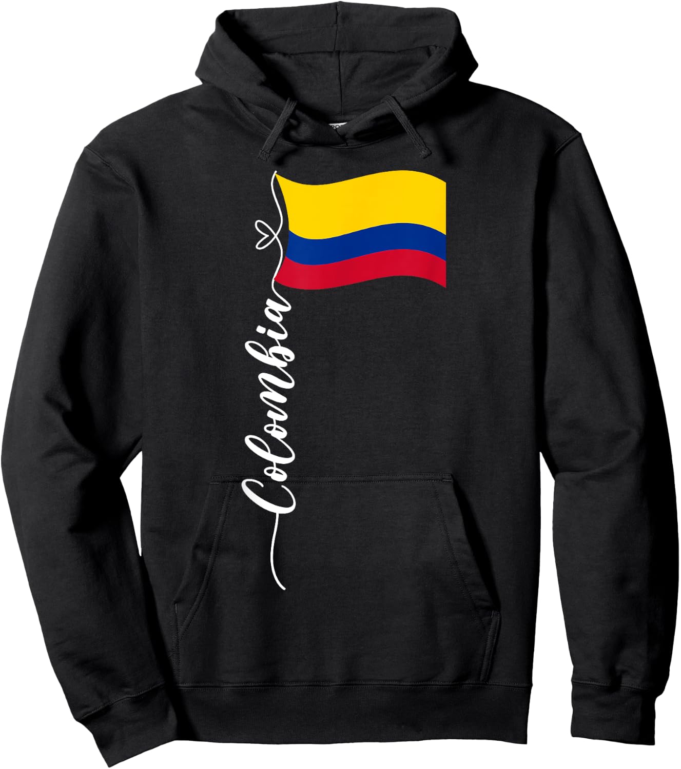Colombian Flag Colombia National Hispanic Heritage Month Hoodie - Hoodie | Black