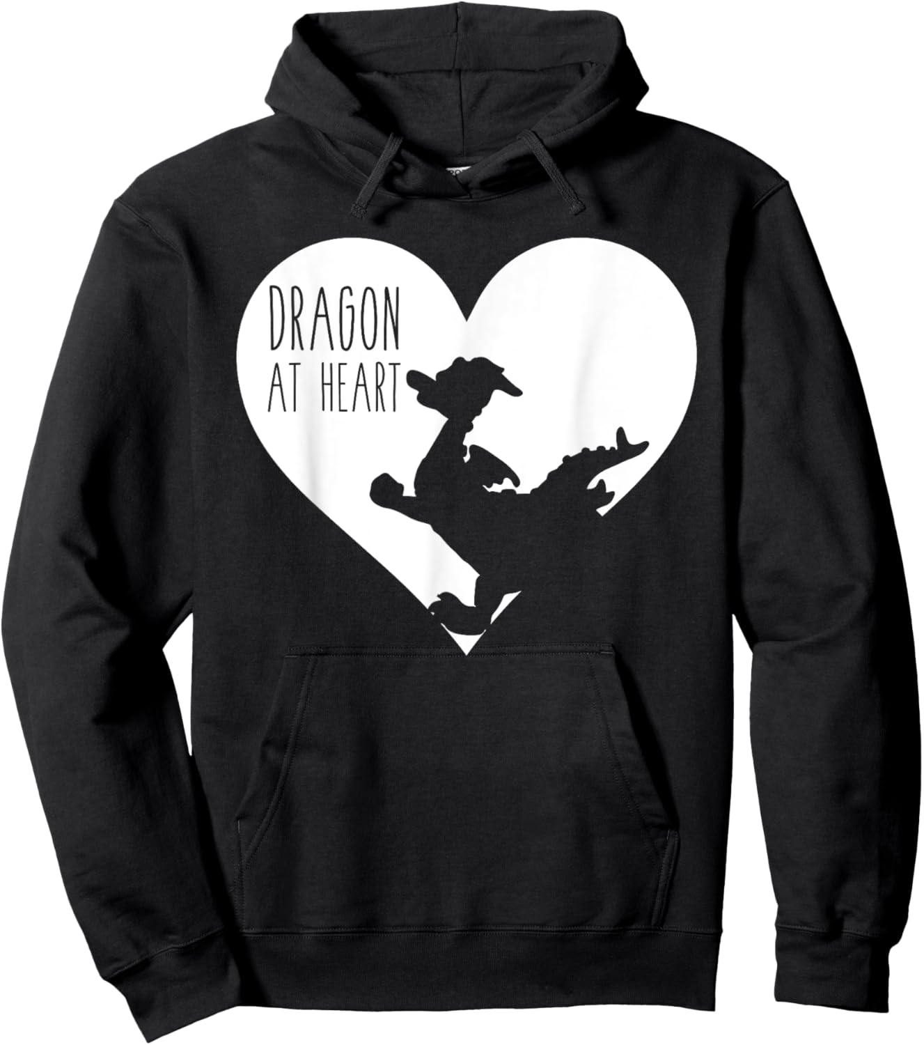 Dragon At Heart Hoodie - Hoodie | Black