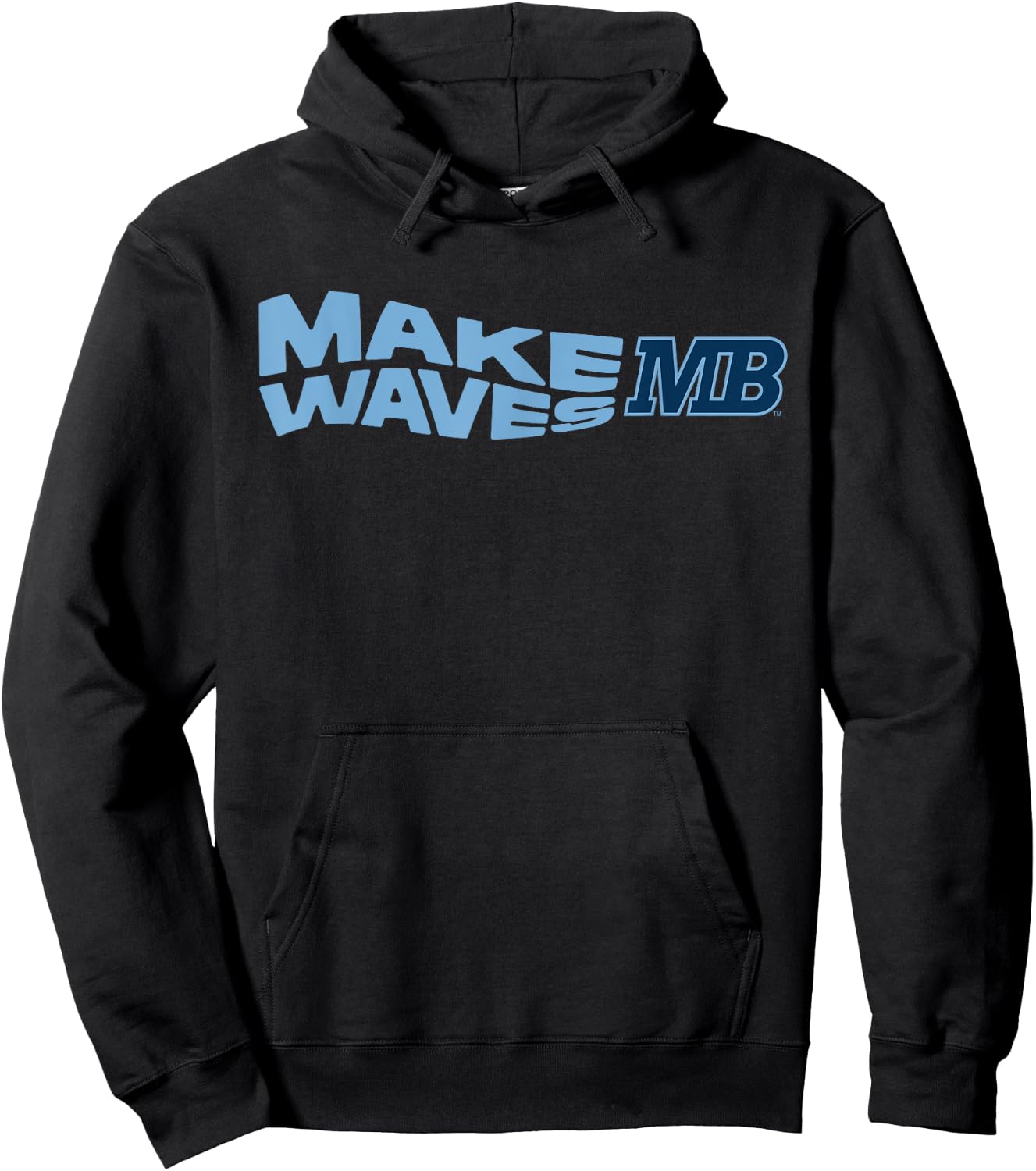 Cal State Monterey Bay Make Waves Logo Hoodie - Hoodie | Black