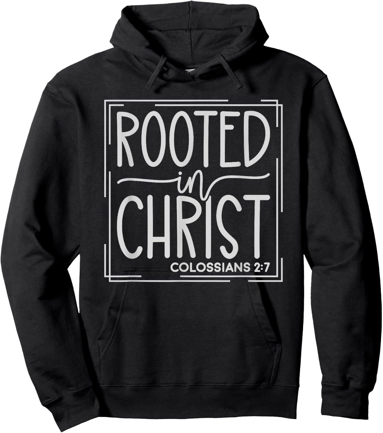 Rooted In Christ Christians God Jesus Faith Hoodie - Hoodie | Black
