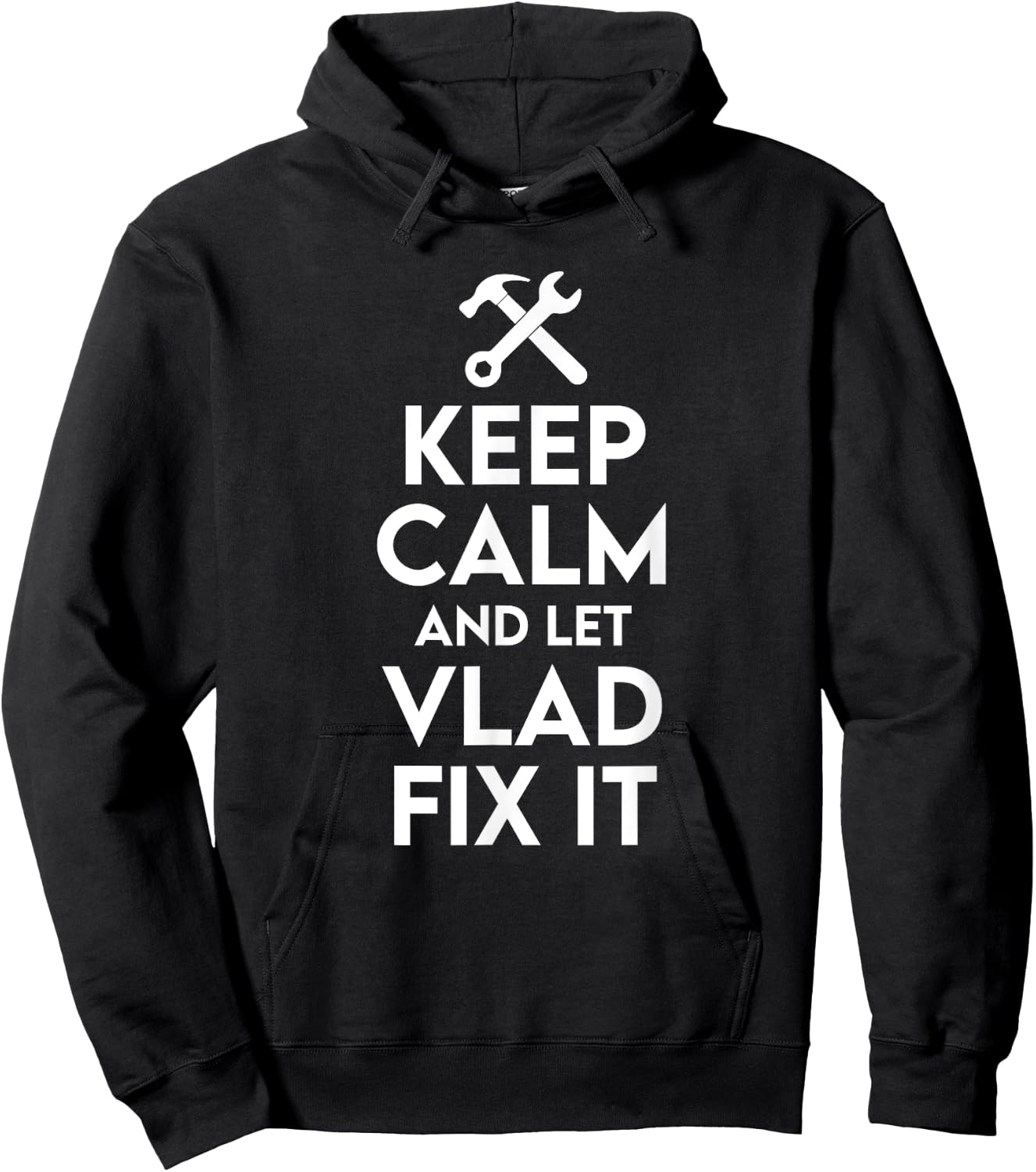Vlad Handyman Birthday Name Personalized Vlad Mechanic Hoodie - Hoodie | Black