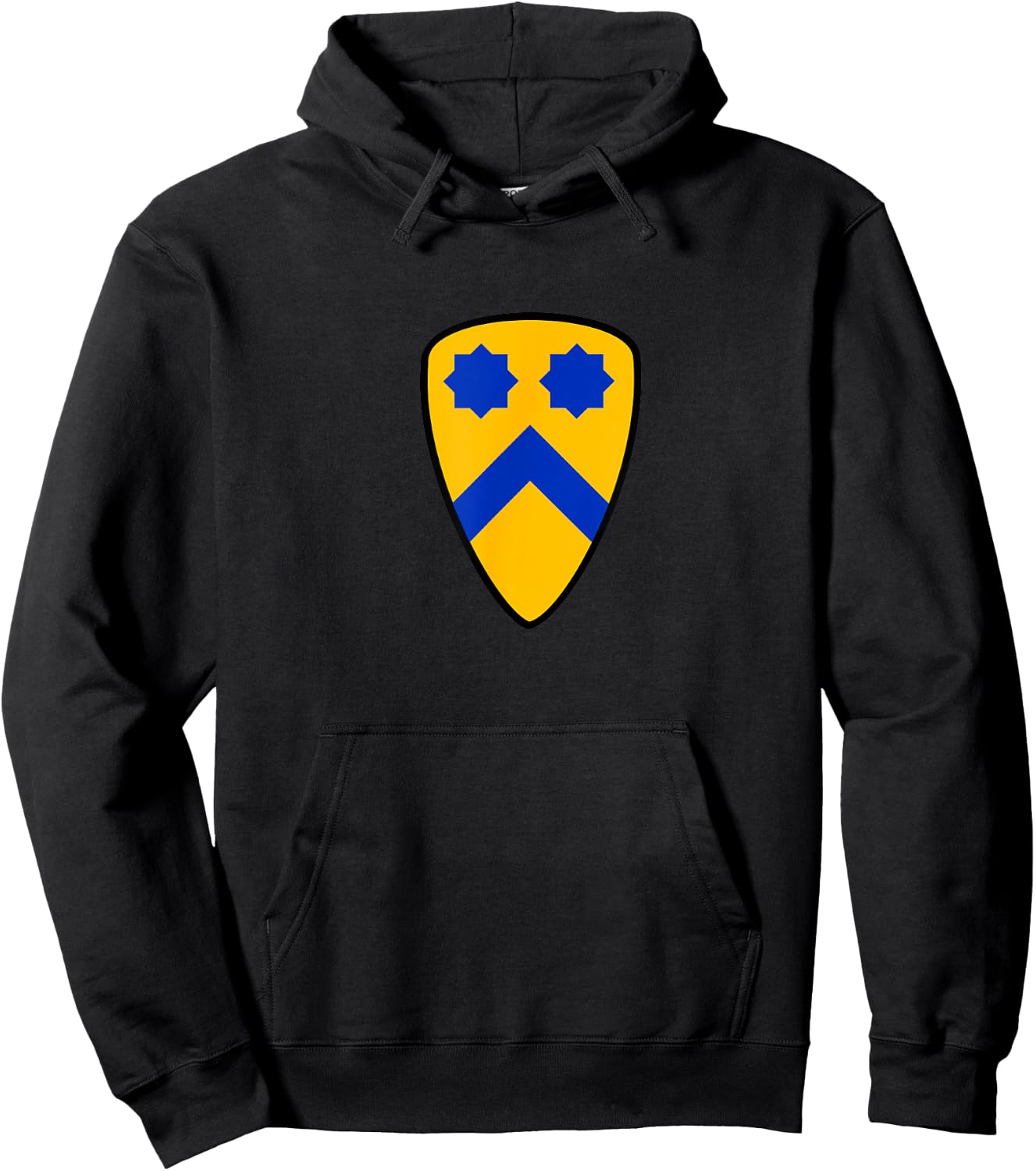 2nd Cavalry Division Shirt Army WWII Buffalo Soldiers Hoodie - Hoodie | Black