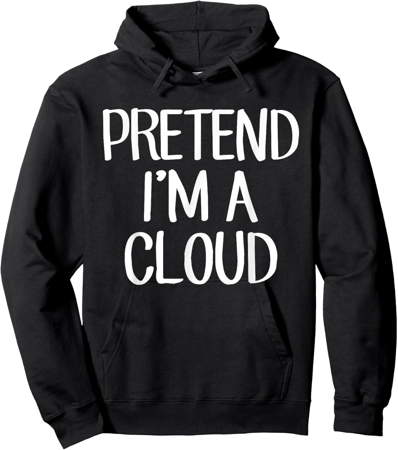 Pretend I'm A Cloud Costume Family Lazy Easy Halloween Hoodie - Hoodie | Black