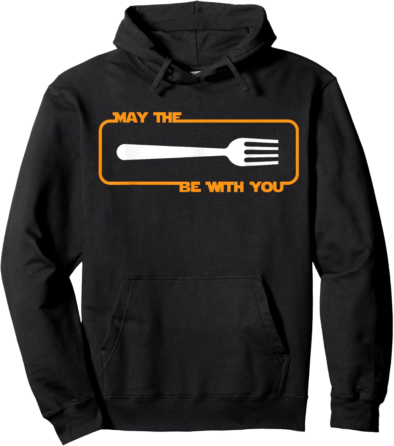 May the Fork be with You Cooking Eating Foodie Hoodie - Hoodie | Black
