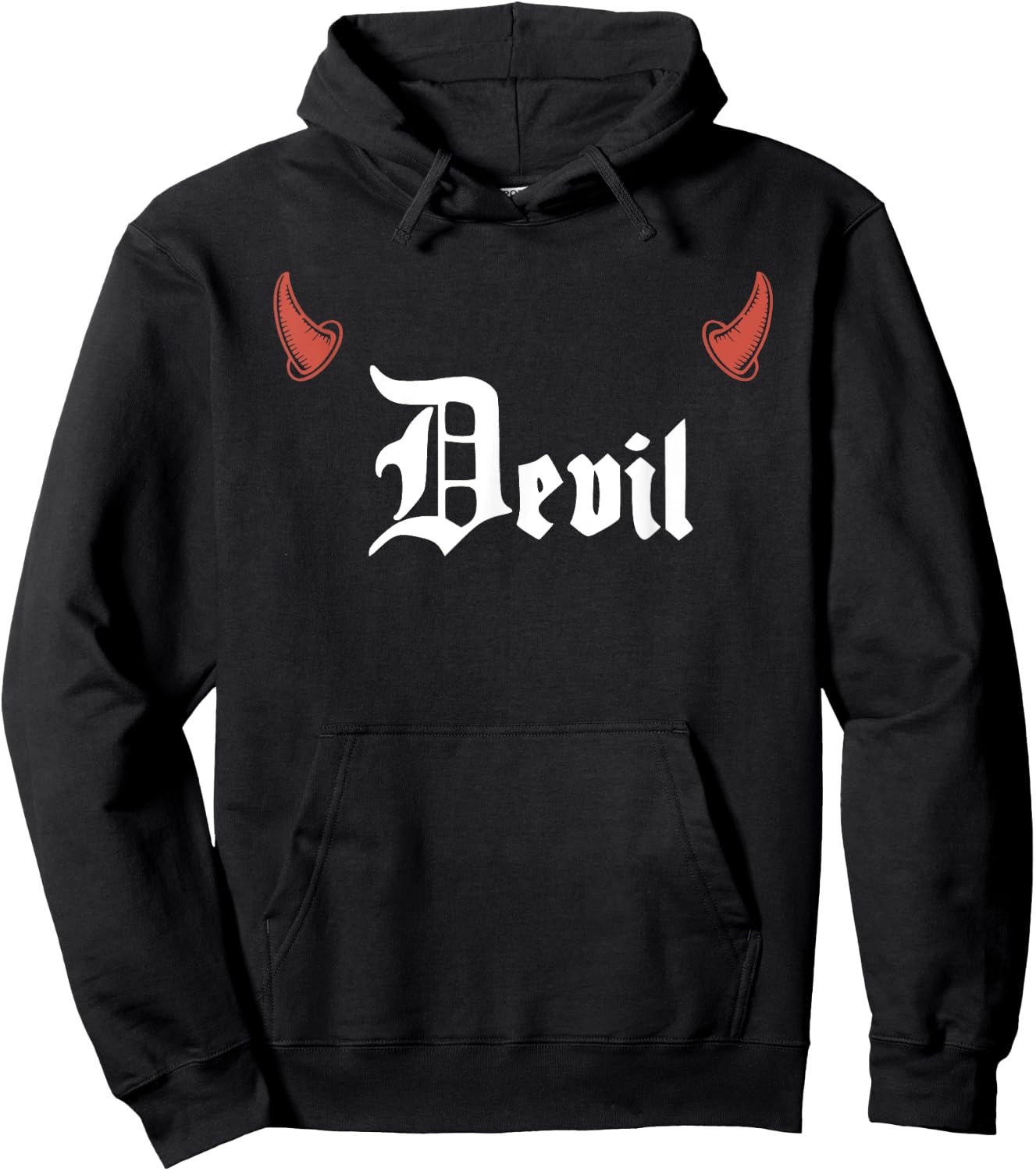 Devil Halloween Couples Matching Girlfriend Hoodie - Hoodie | Black