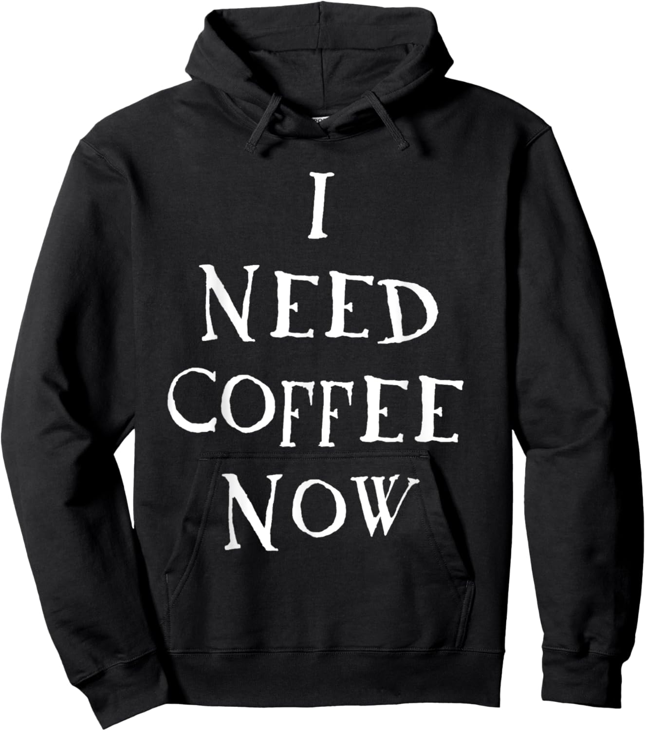 I Need Coffee Now Hoodie - Hoodie | Black