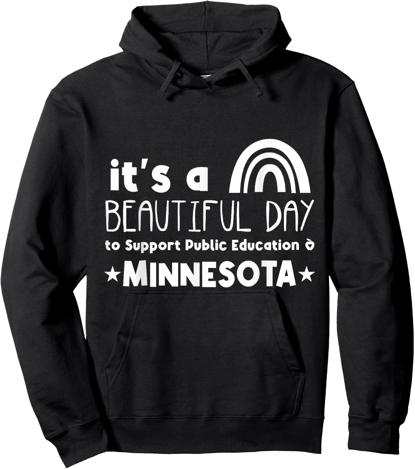 Support Public Education Teacher Red for Ed Minnesota Women Kids Hoodie - Hoodie | Black