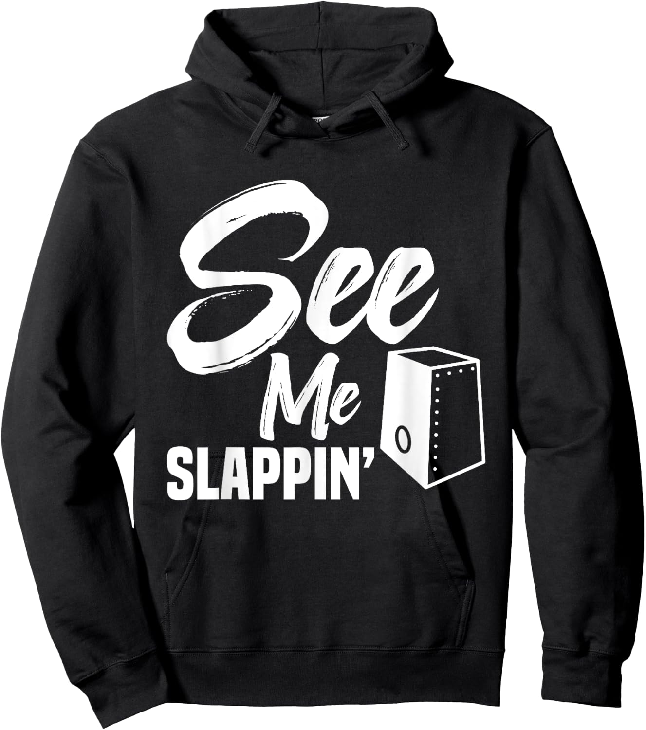 Cajónist Music Lover Cajón Drum Slappin´ Percussion Cajón Hoodie - Hoodie | Black