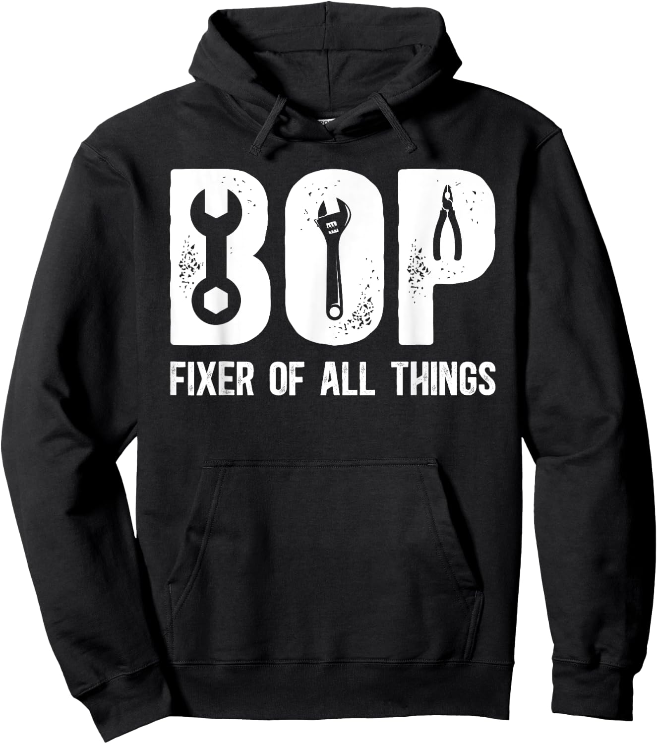 Bop Fixer Of All Things Bop Grandfather Bop Grandpa Hoodie - Hoodie | Black