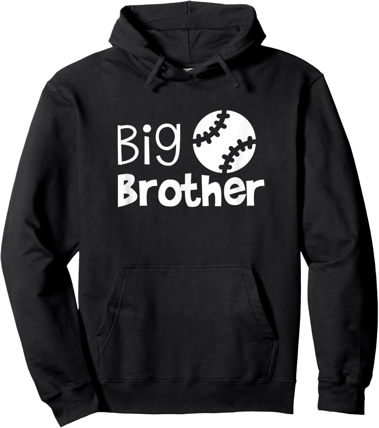Big Brother Shirt - Baseball for Big Brother Toddler Hoodie - Hoodie | Black
