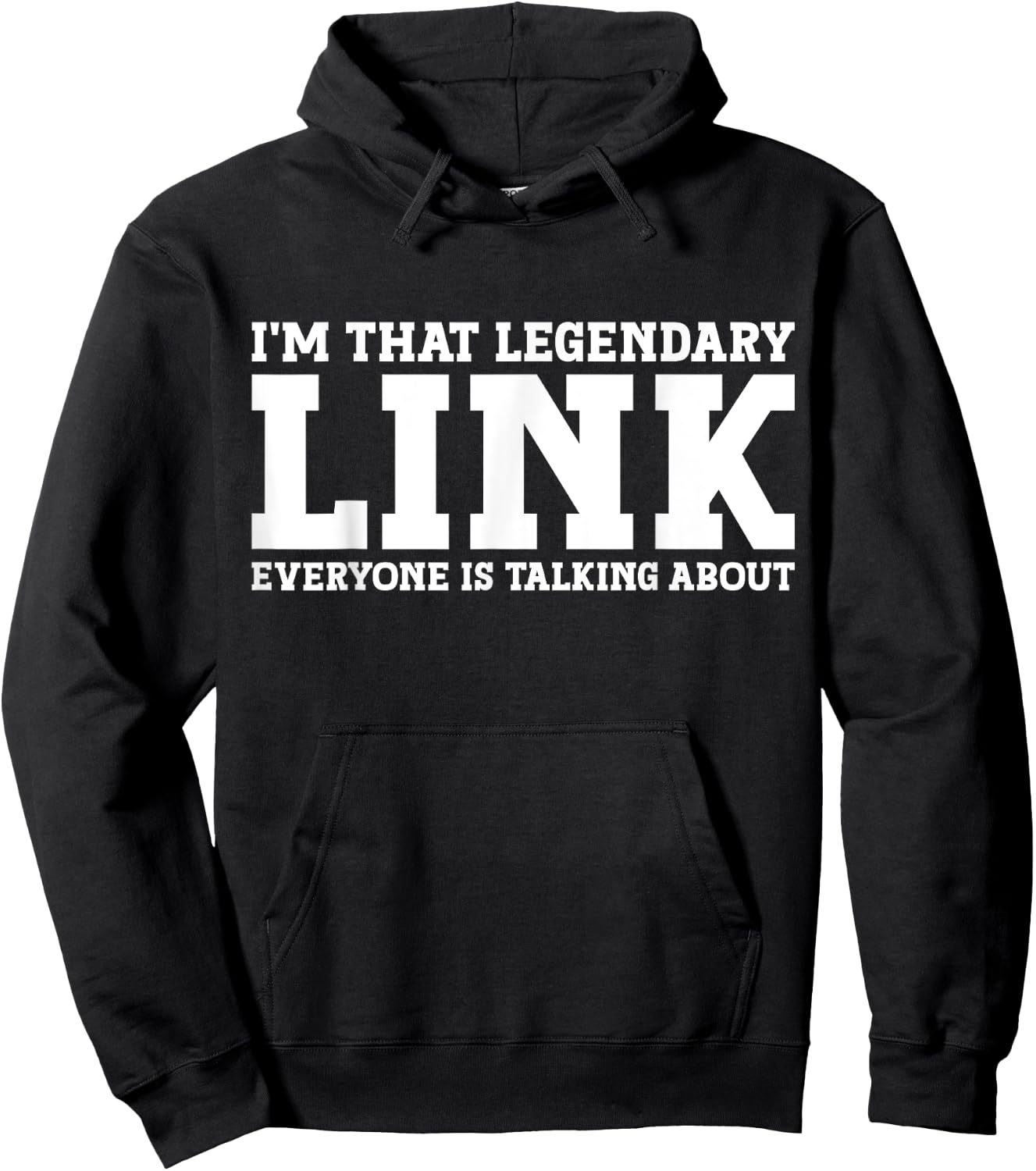 Link Surname Funny Team Family Last Name Link Hoodie - Hoodie | Black