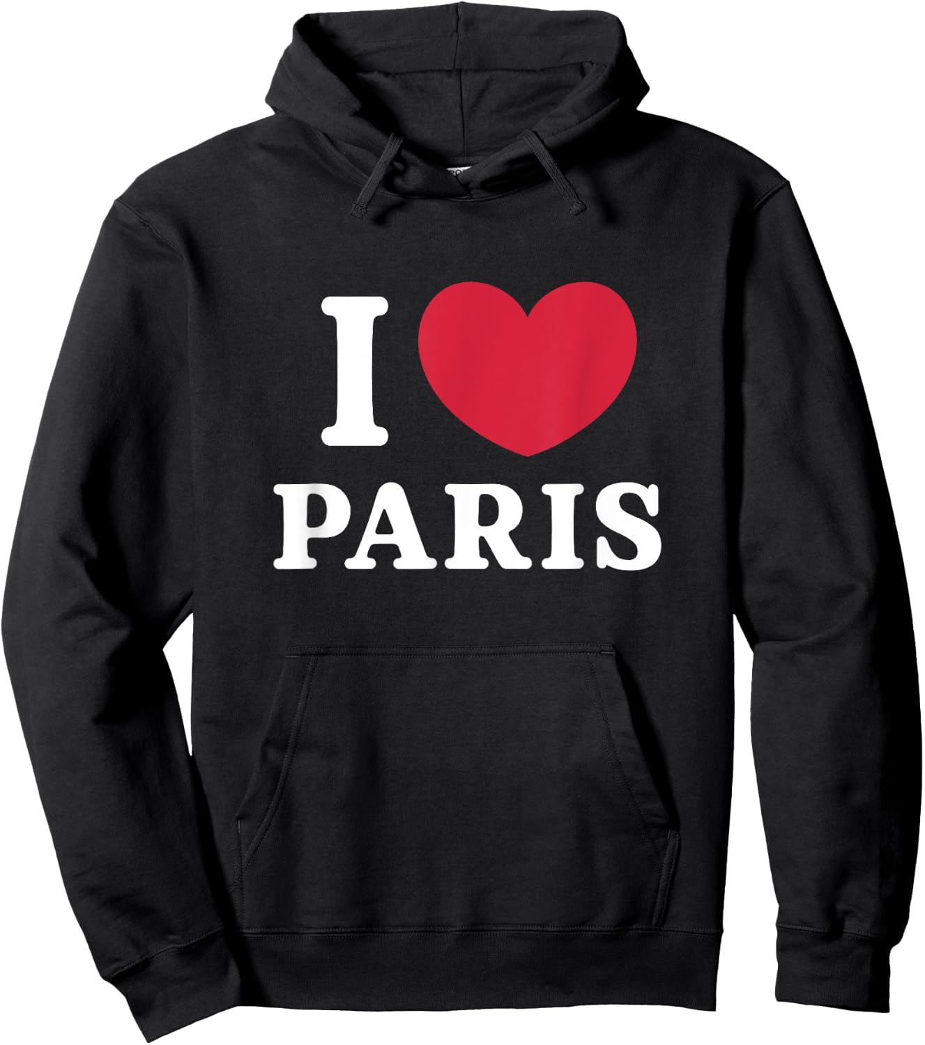 I Love Paris , black Hoodie - Hoodie | Black