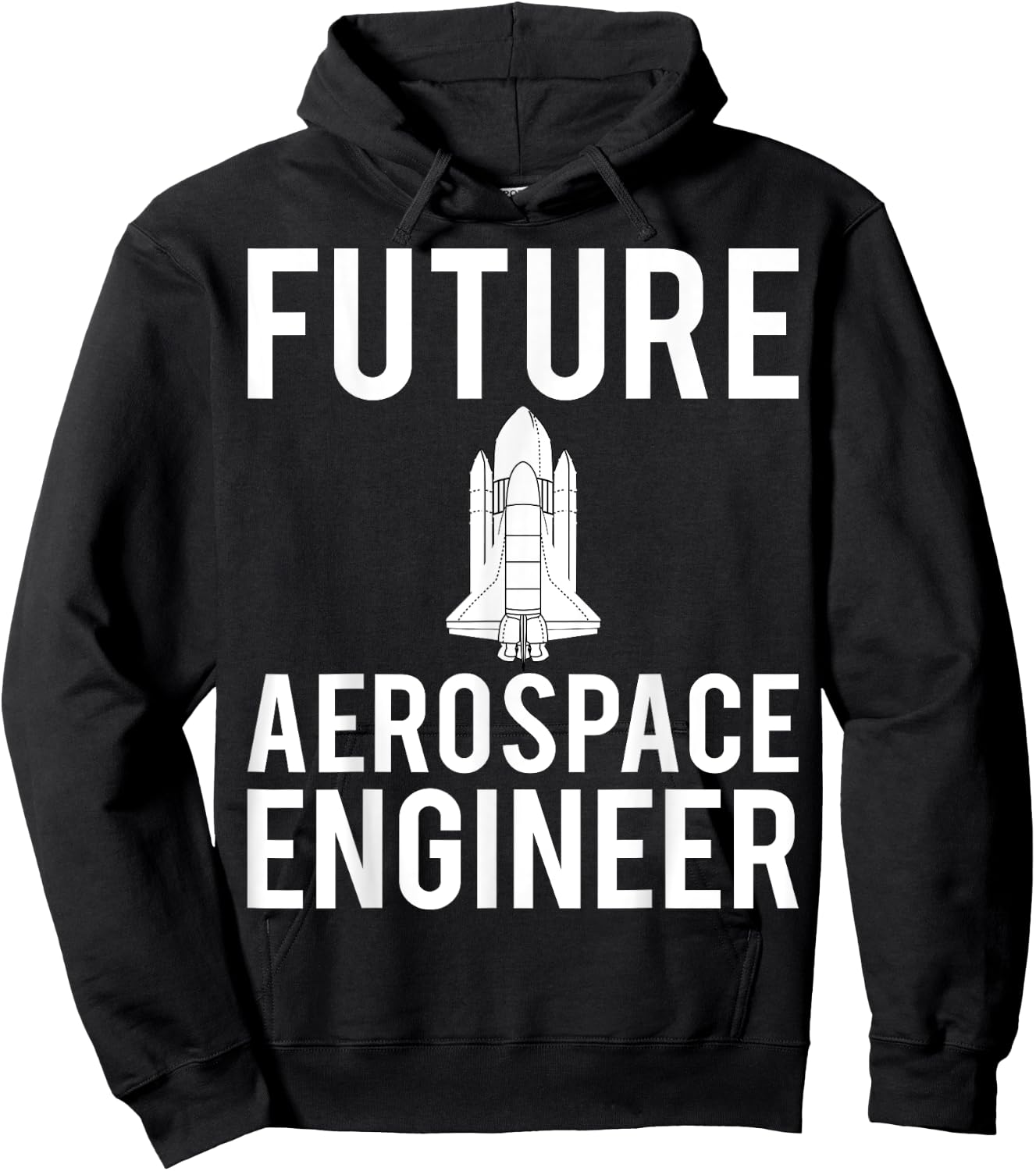 Future Aerospace Engineer Engineering Gift Aeronautics Hoodie - Hoodie | Black