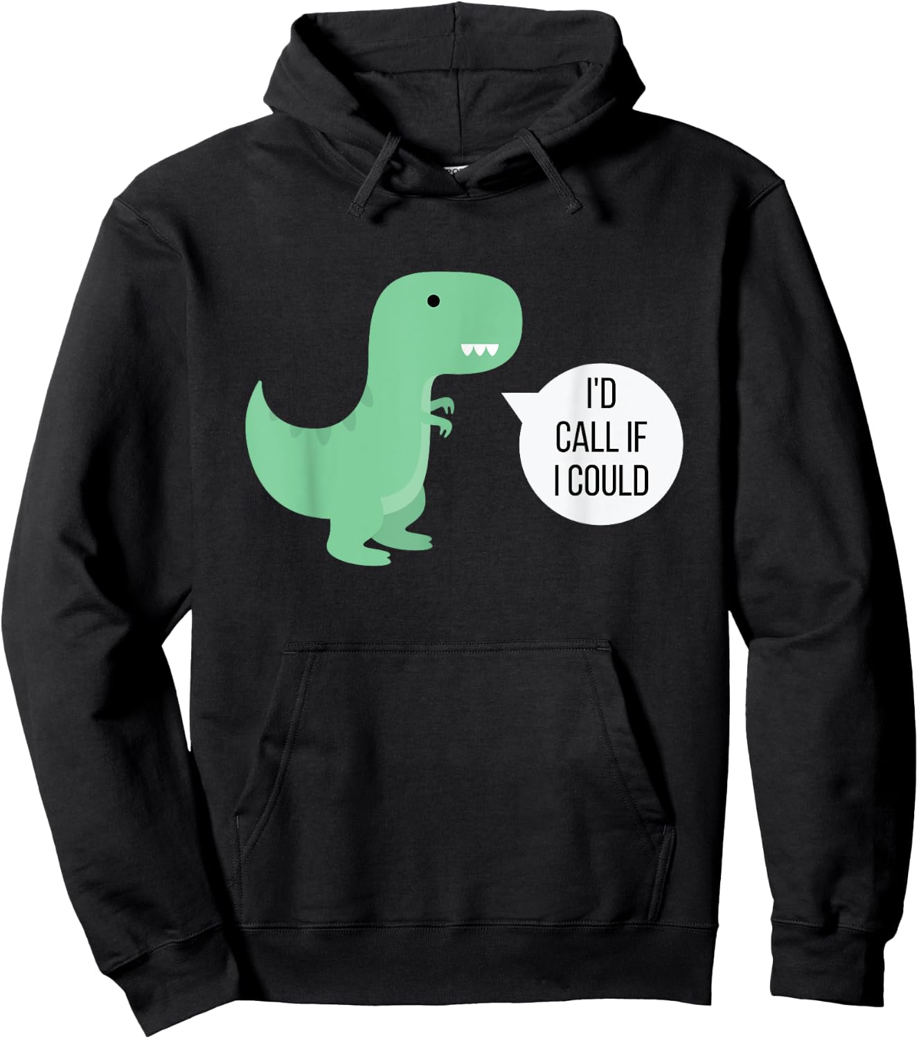 I'd Call If I Could Funny Poker Hoodie - Hoodie | Black