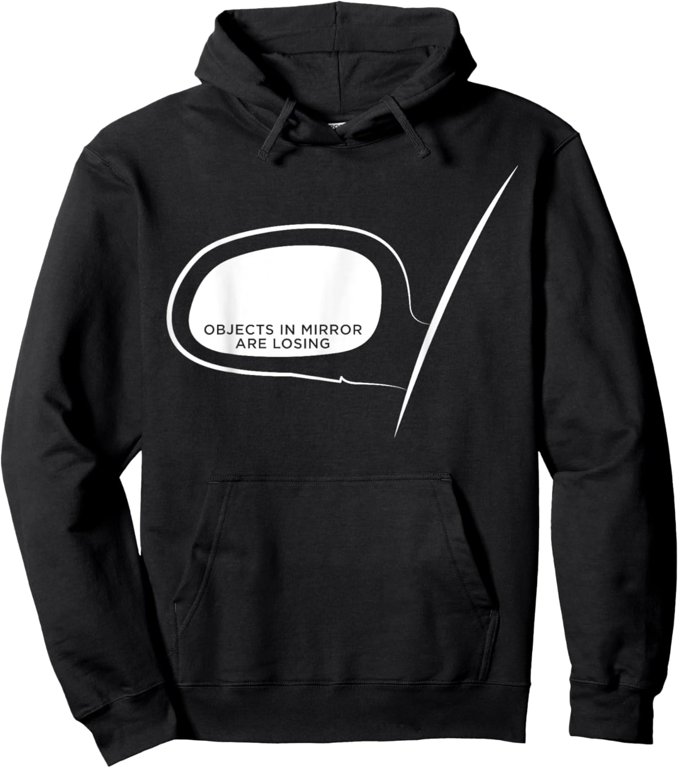 Objects in Mirror Are Losing - Funny Car Guys Hoodie - Hoodie | Black