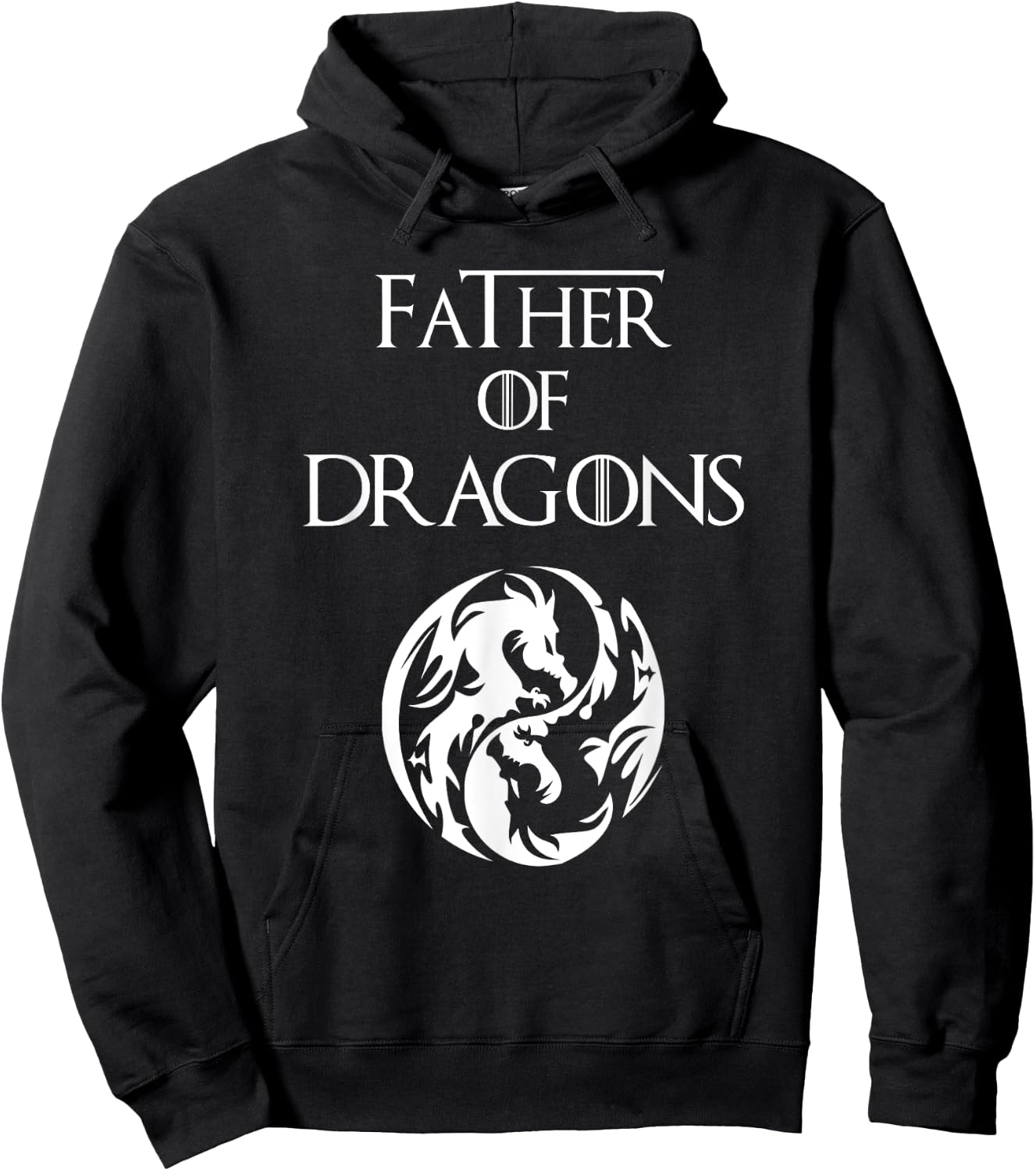 Father of Dragons T Shirt Fathers Day Gift Hoodie - Hoodie | Black