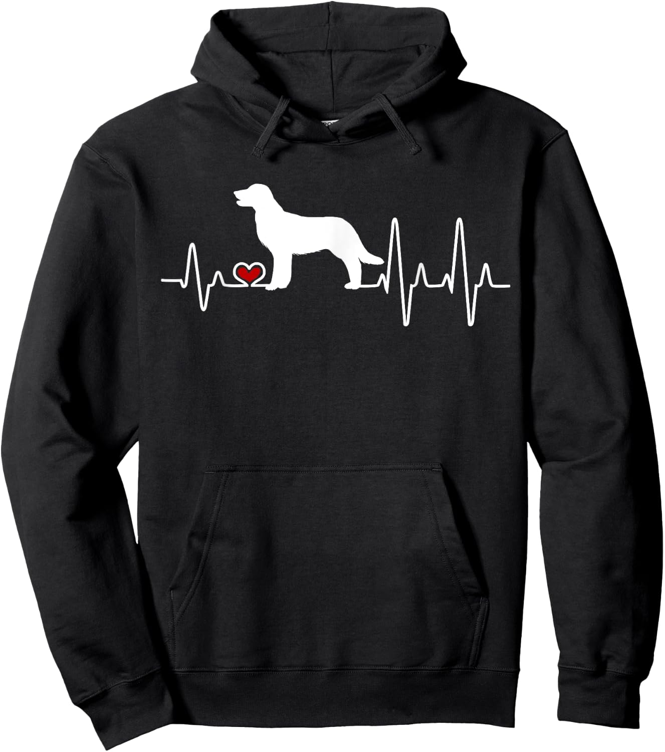 Golden Retriever Dog Heartbeat Pulse Men Women Kids Hoodie - Hoodie | Black