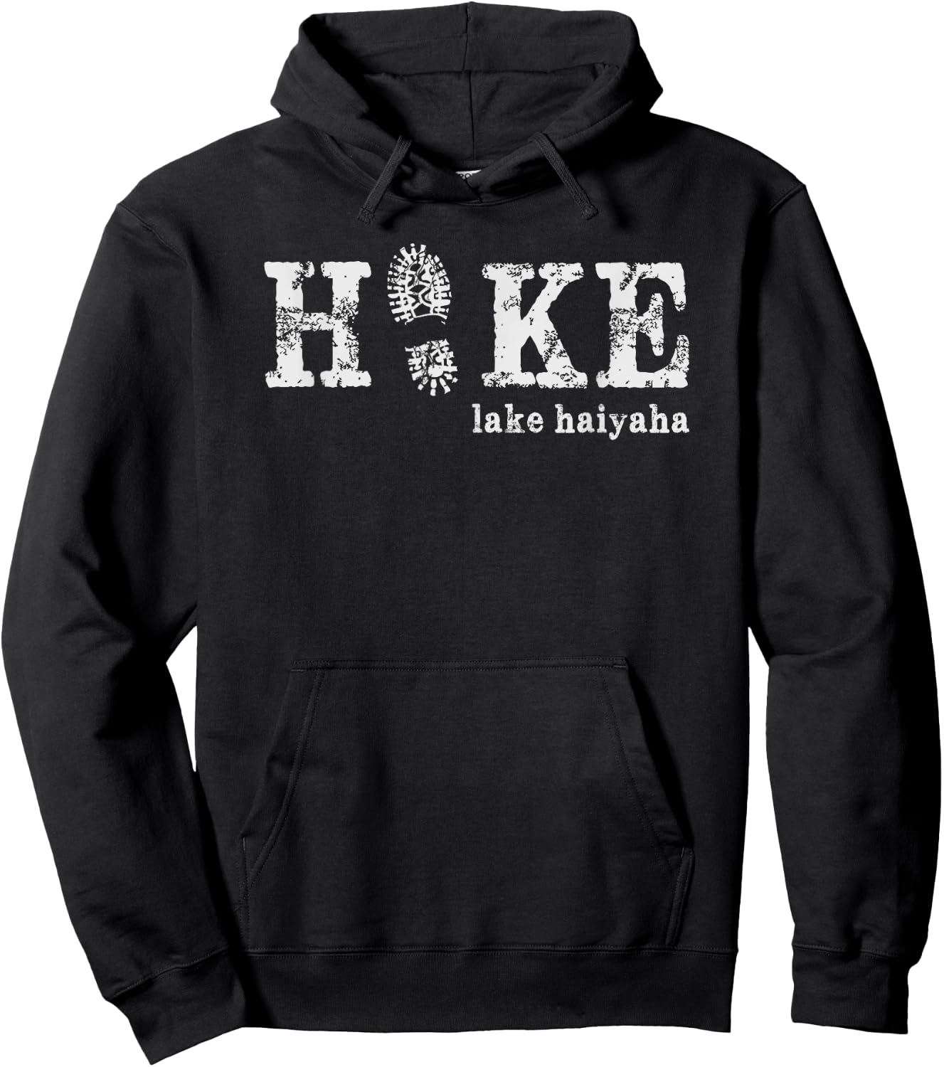 Hike Lake Haiyaha Colorado Hoodie - Hoodie | Black