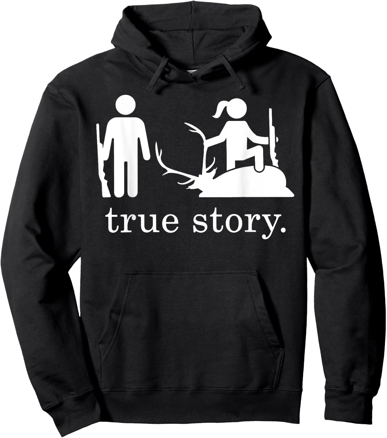 True Story Hunting Hoodie - Hoodie | Black