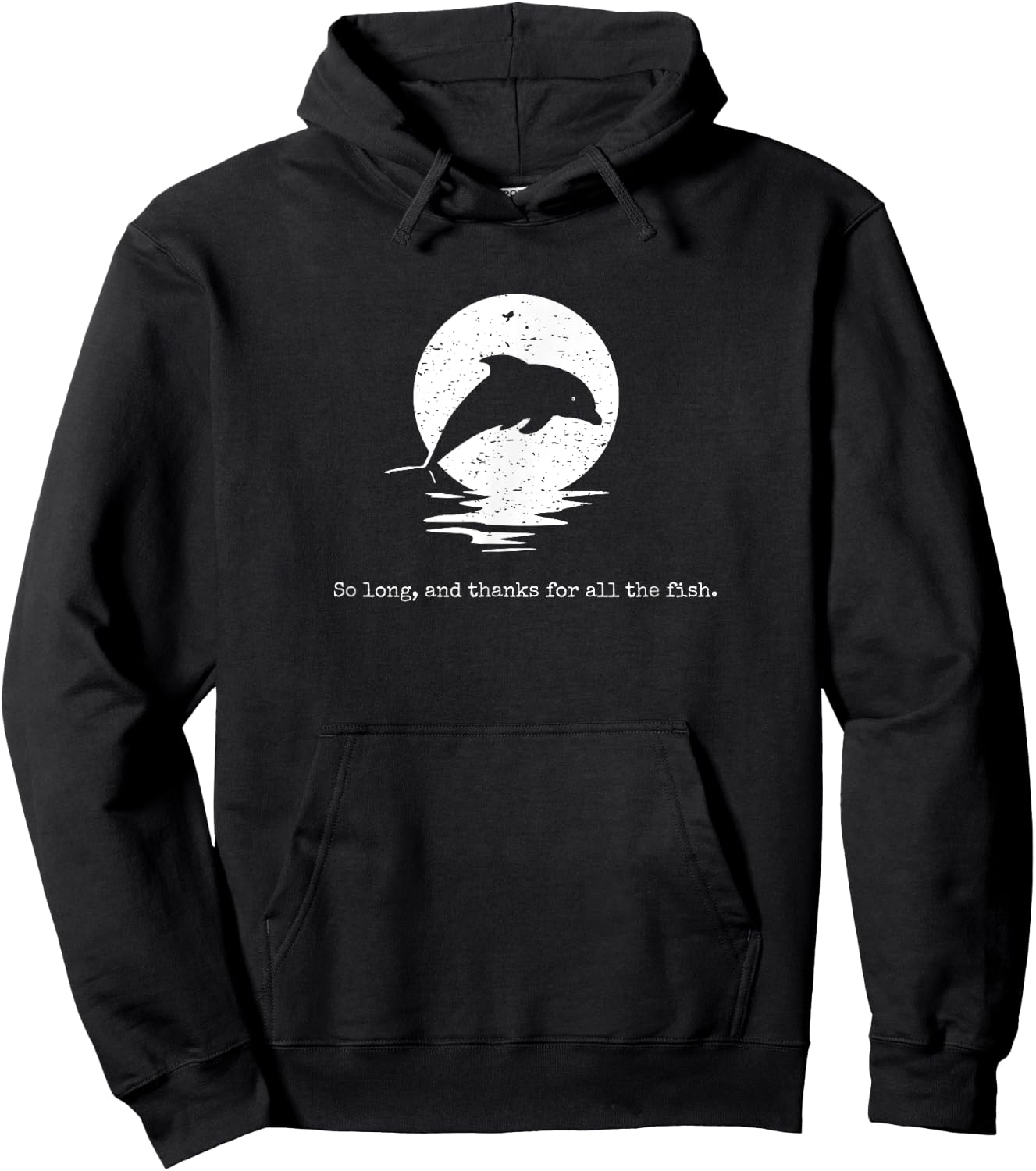 So lang und vielen Dank für alle Fische – Vintage Distressed Hoodie - Hoodie | Black