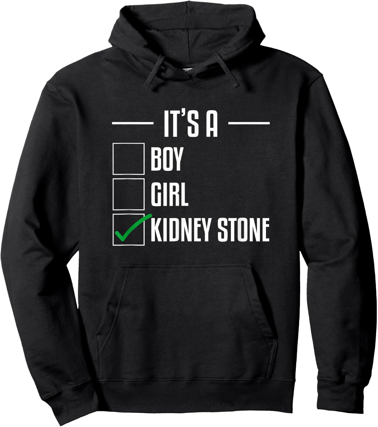 Kidney Stone Funny Disease Stones Survivor Awareness Hoodie - Hoodie | Black