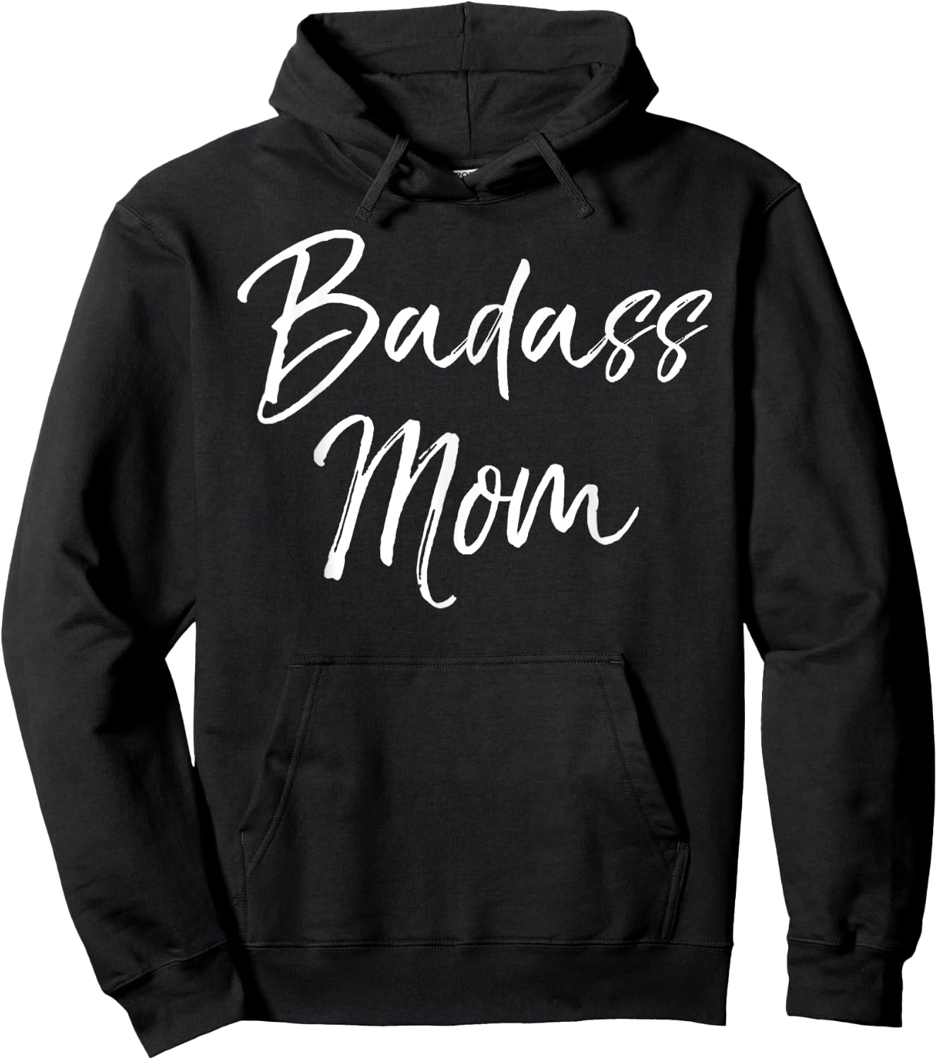 Funny Mother's Day Gift Cussing Momma's Cute Badass Mom Hoodie - Hoodie | Black