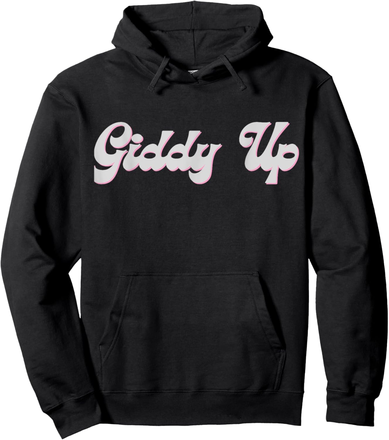 Giddy Up ,real cowboys and cowgirls Hoodie - Hoodie | Black