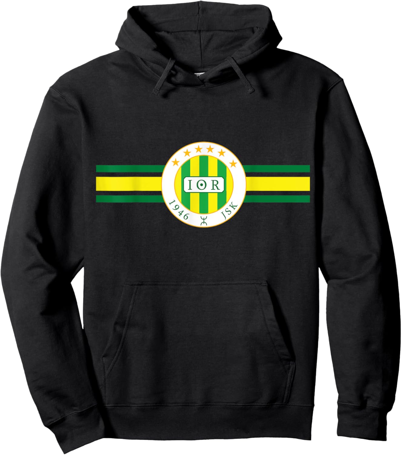 Youth Sportive Kabylie js Kabylie Algeria Tamazight , Black, S Hoodie - Hoodie | Black