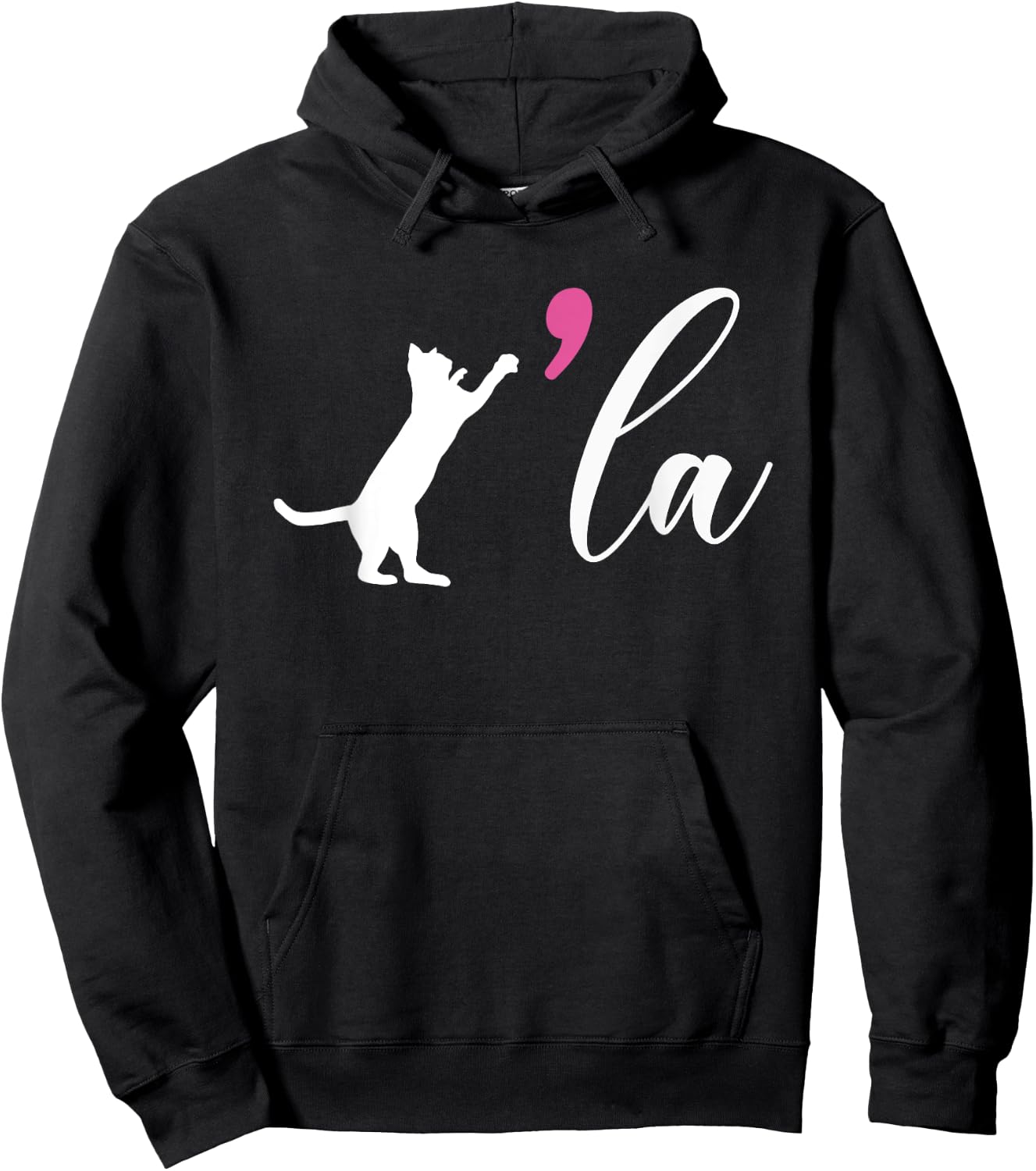 Cat Ladies For Kamala Harris For President 2024 Comma La Hoodie - Hoodie | Black