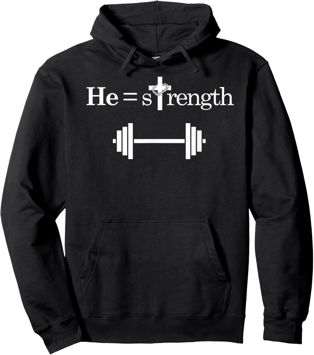 Weight Lifting T Shirt - Workout - Christian Hoodie - Hoodie | Black