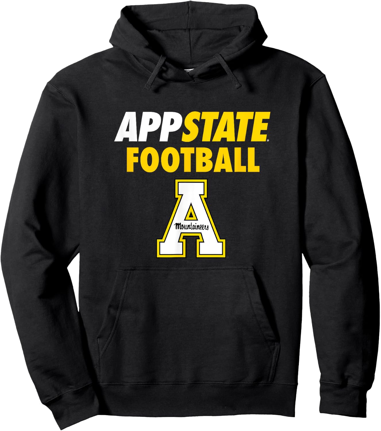 App State Football Mountaineers Sports Fan Hoodie - Hoodie | Black