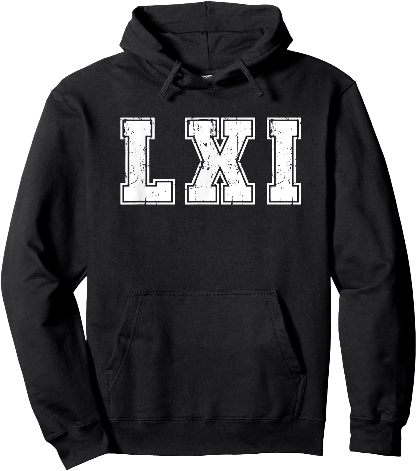 Roman Numeral 61st Birthday 61 Years Old Roman Number Hoodie - Hoodie | Black