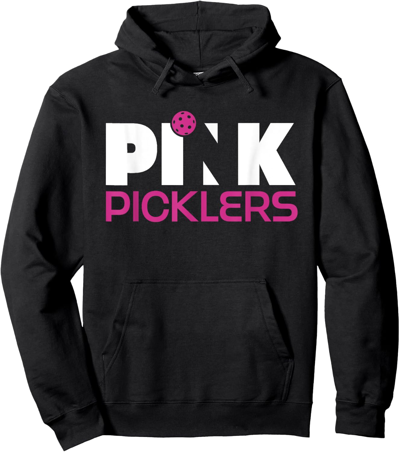 Pink Picklers Pickleball Breast Cancer Awareness Hoodie - Hoodie | Black