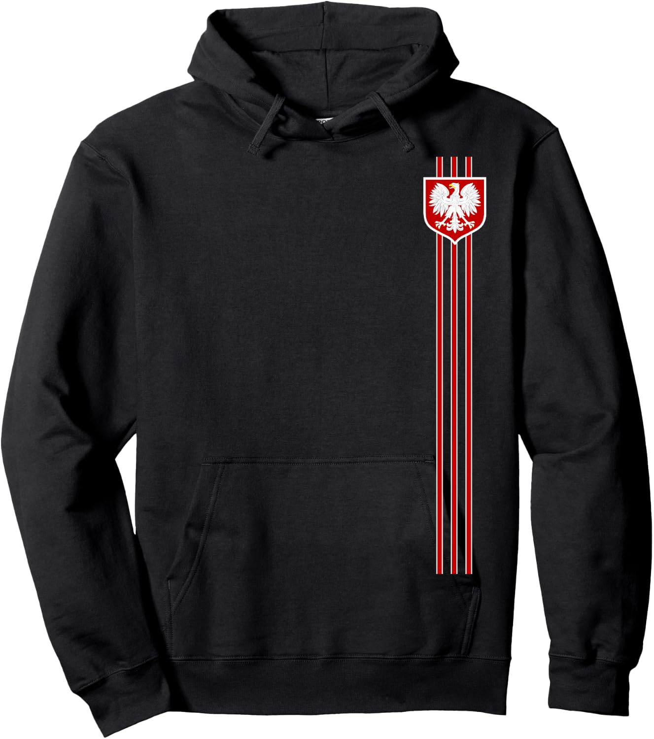 Poland For Gift Poland Poland Warsaw Flag , Black, S Hoodie - Hoodie | Black