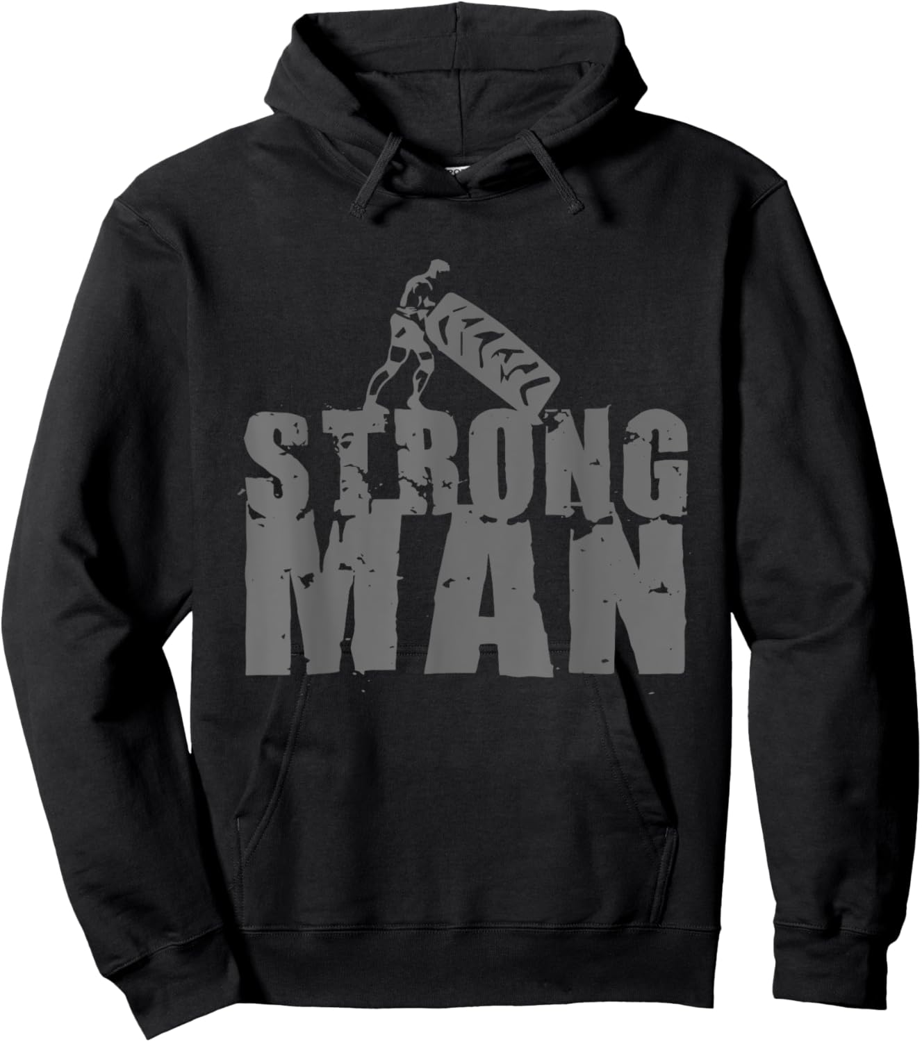 STRONGMAN T SHIRT Powerlifting Gym Strength Training Hoodie - Hoodie | Black