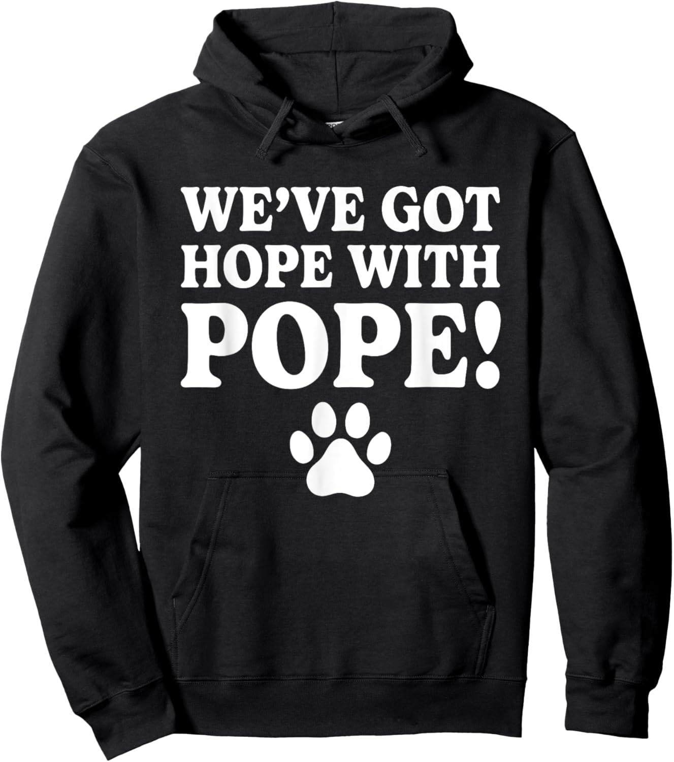 We've Got Hope With The Pope Kentucky Paw Print Hoodie - Hoodie | Black
